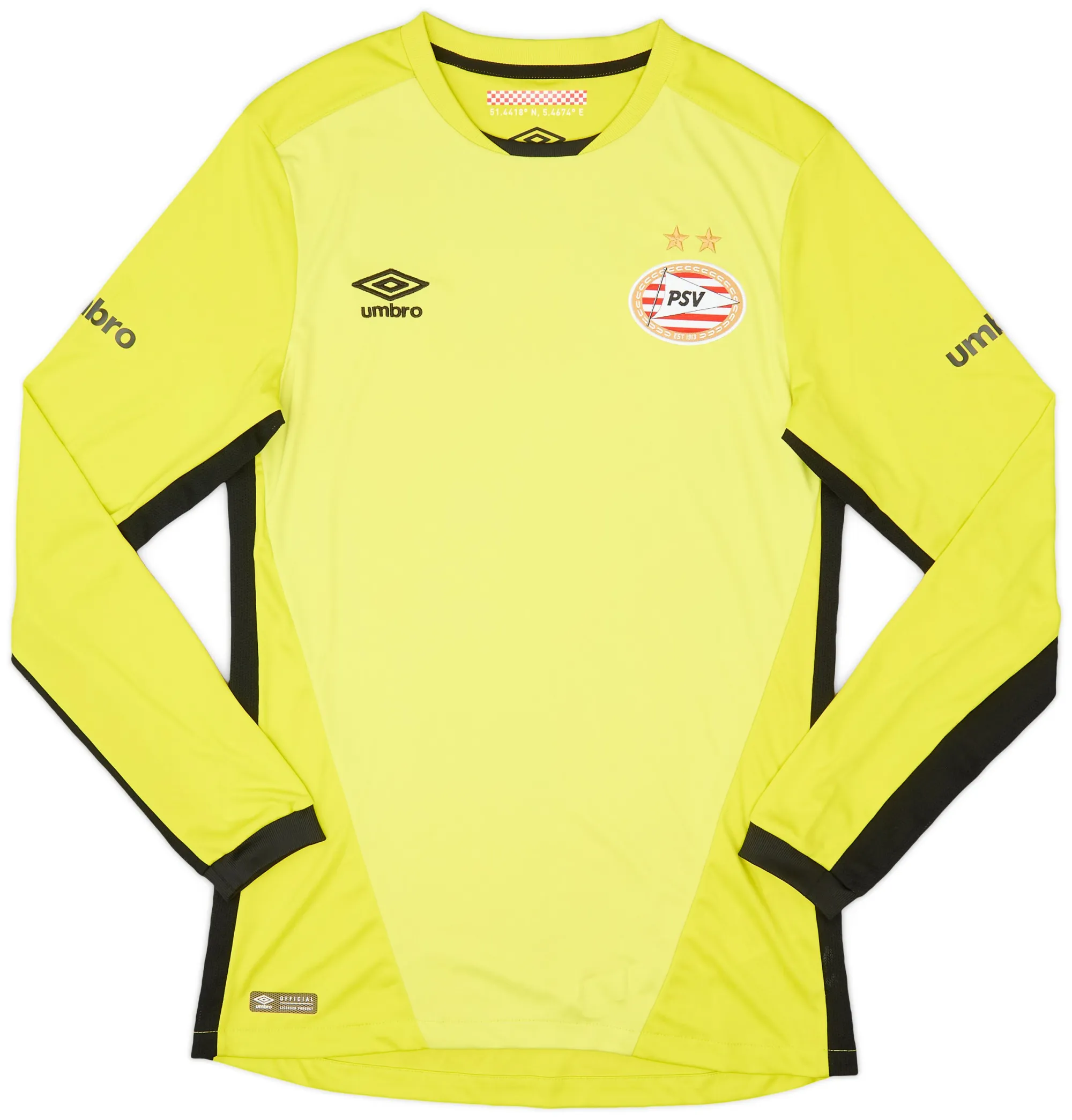 Umbro PSV Eindhoven Mens LS Goalkeeper Third Shirt 2016/17