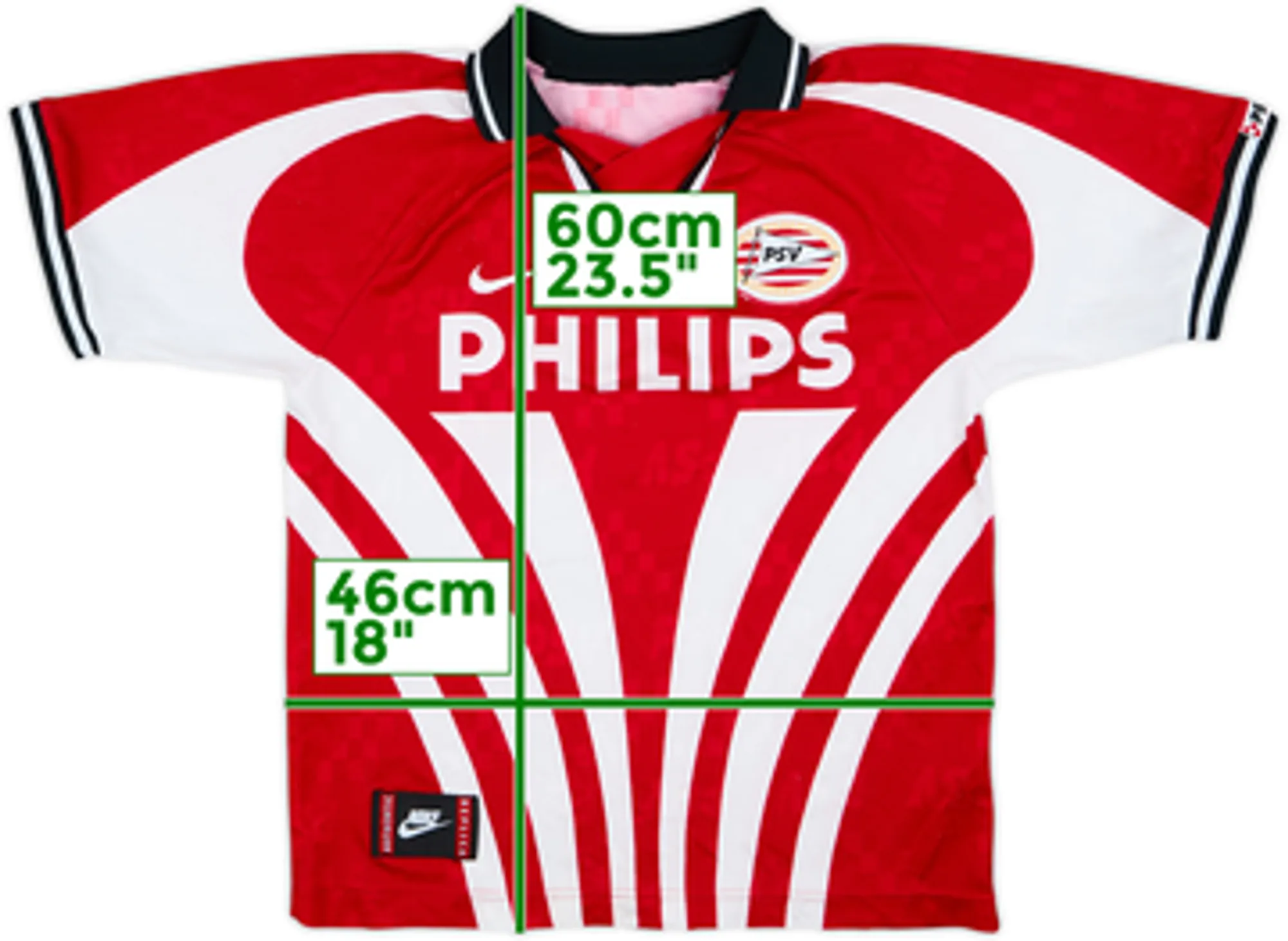 Nike PSV Eindhoven Mens SS Home Shirt 1996/97