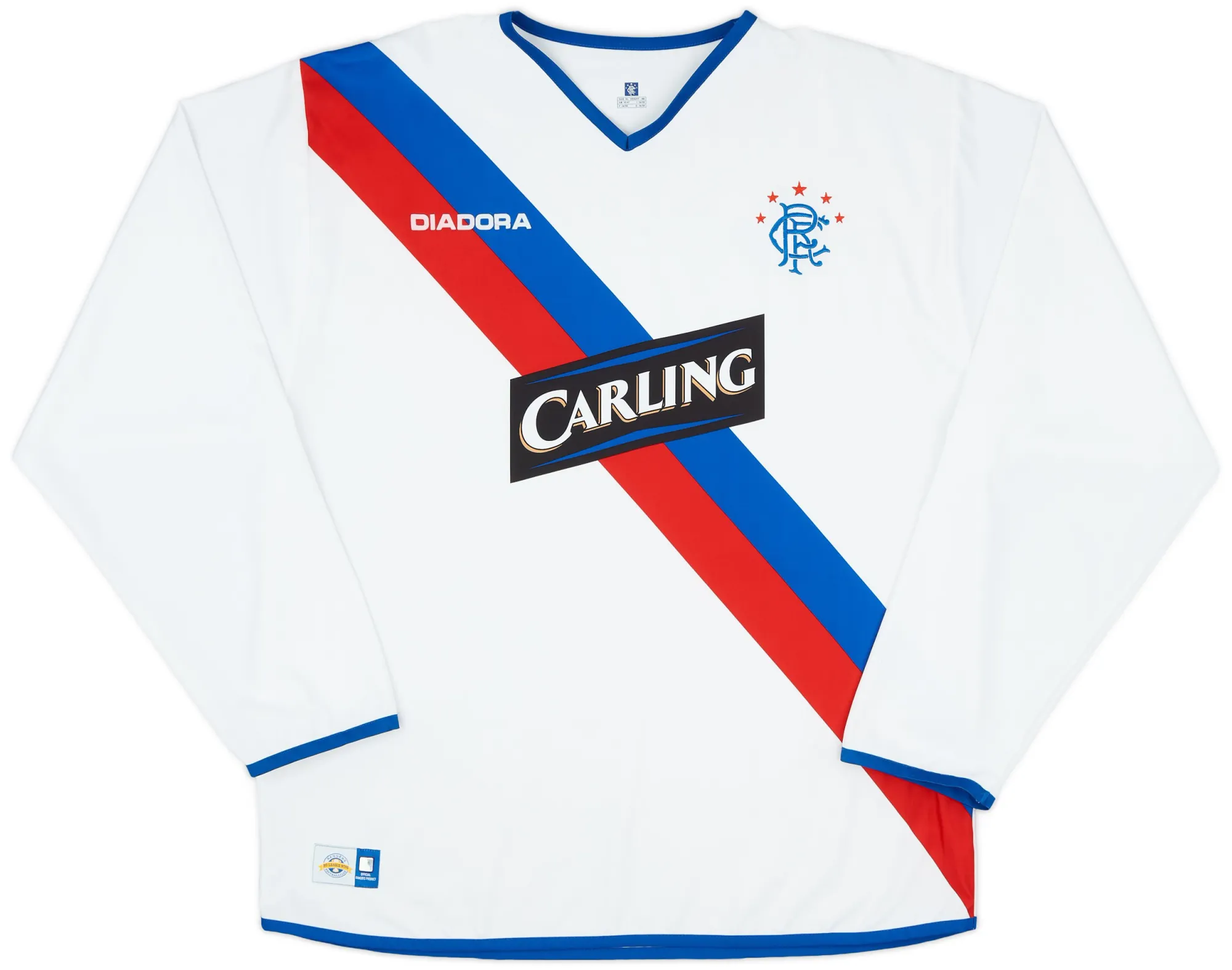 Diadora Rangers Mens LS Away Shirt 2004/05