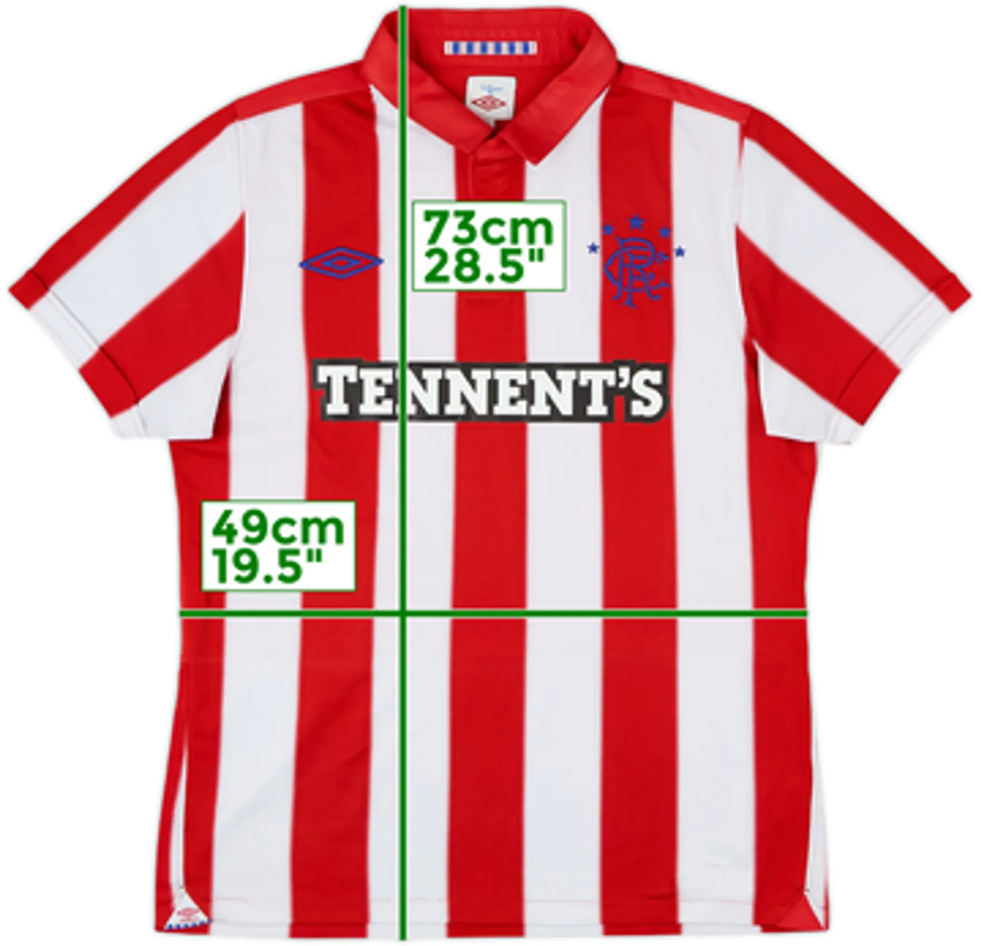 Umbro Rangers Mens SS Away Shirt 2010/11