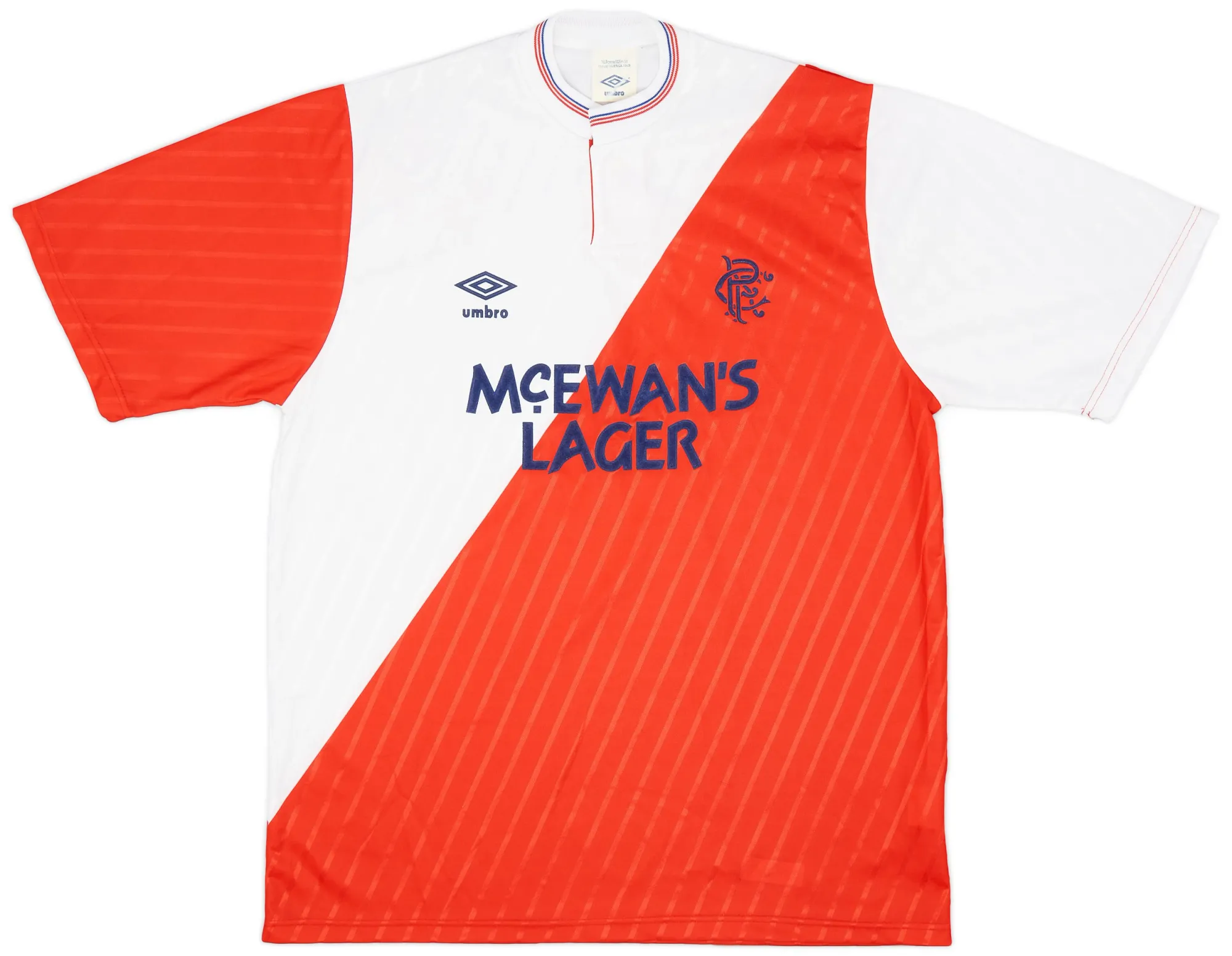 Umbro Rangers Mens SS Away Shirt 1987/88