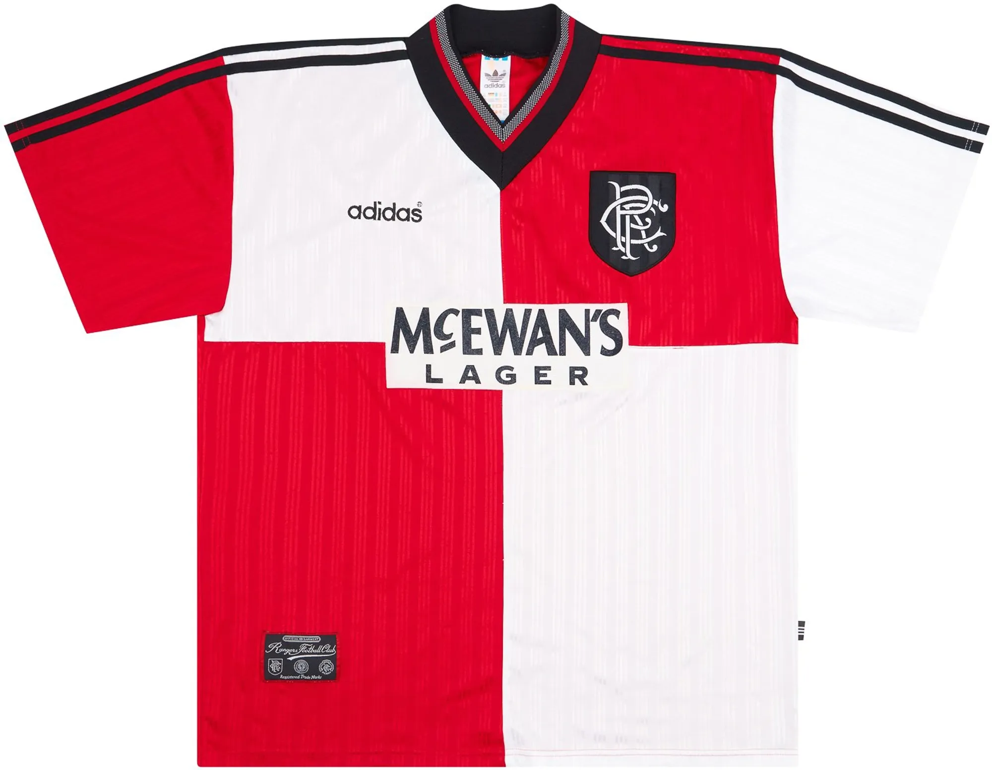 adidas Rangers Mens SS Away Shirt 1995/96