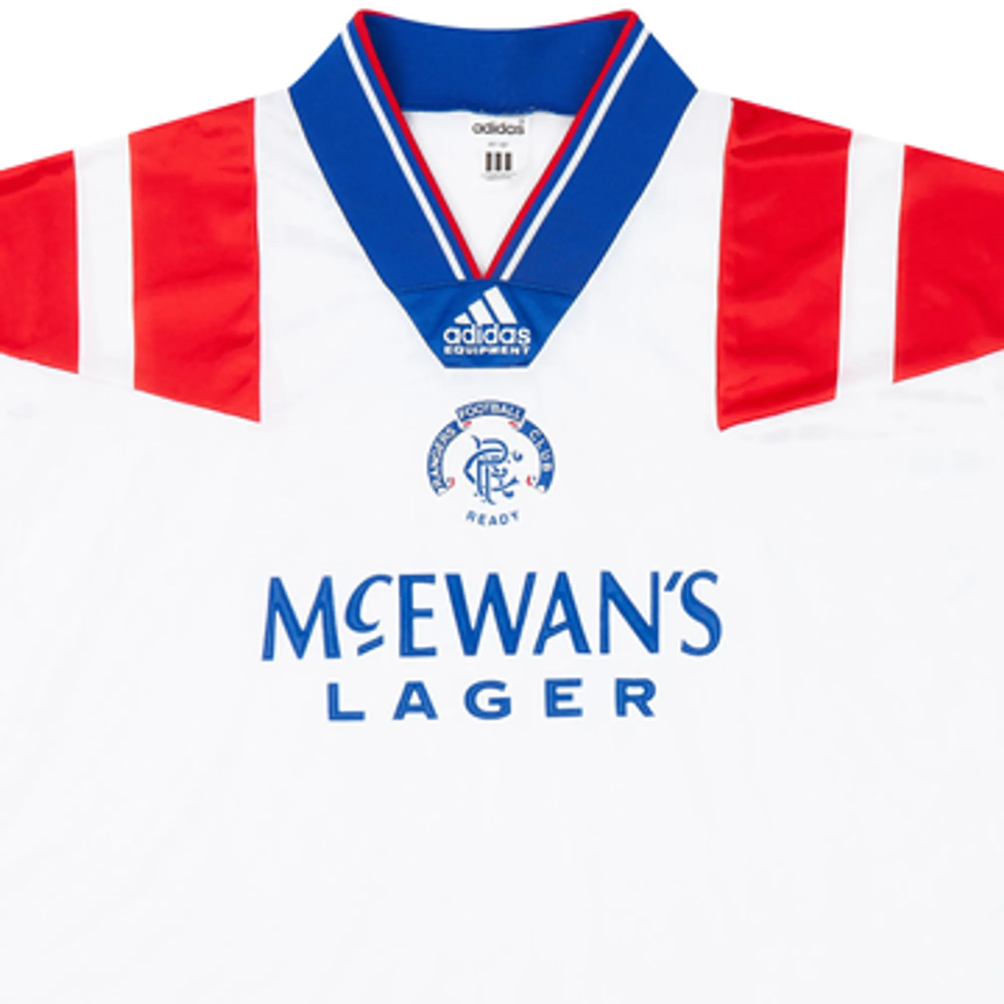 adidas Rangers Mens SS Away Shirt 1992/93