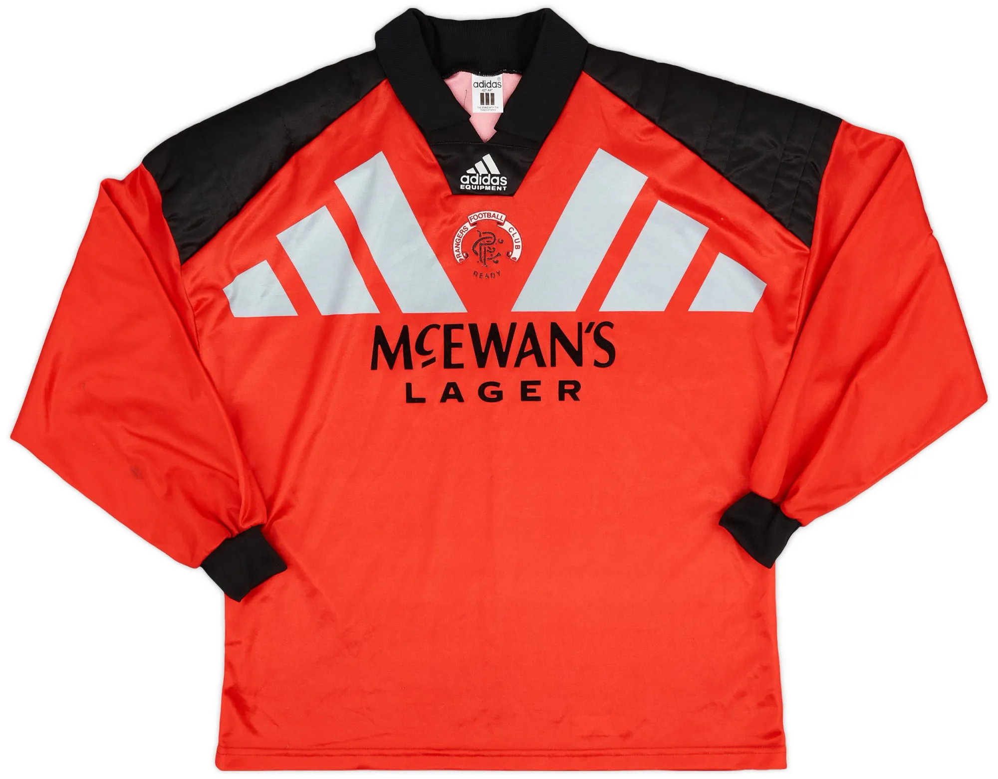 adidas Rangers Mens LS Goalkeeper Home Shirt 1992/94