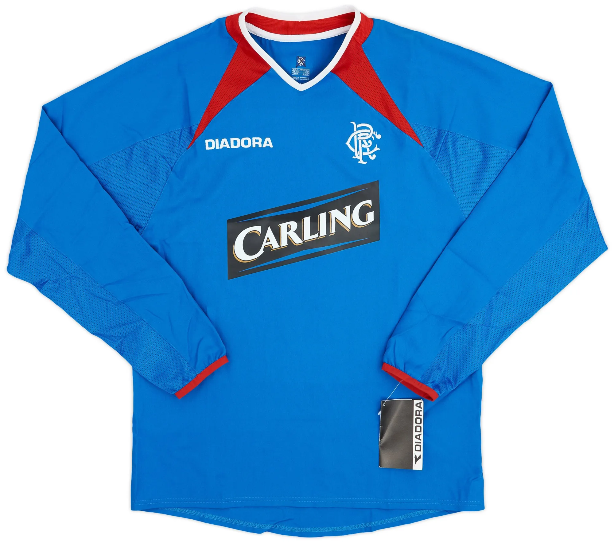 Diadora Rangers Mens LS Home Shirt 2003/05