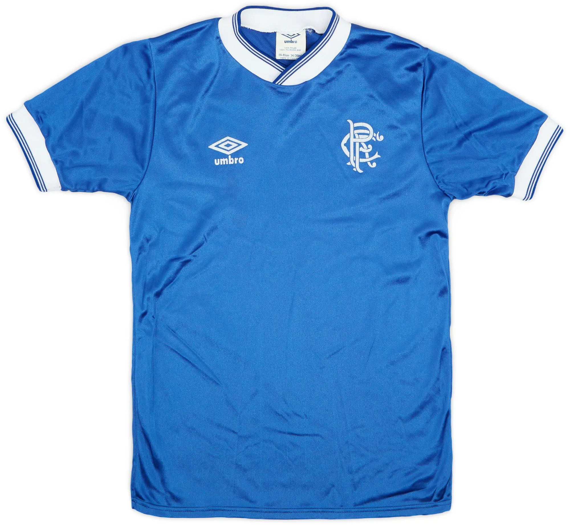 Umbro Rangers Mens SS Home Shirt 1984/85