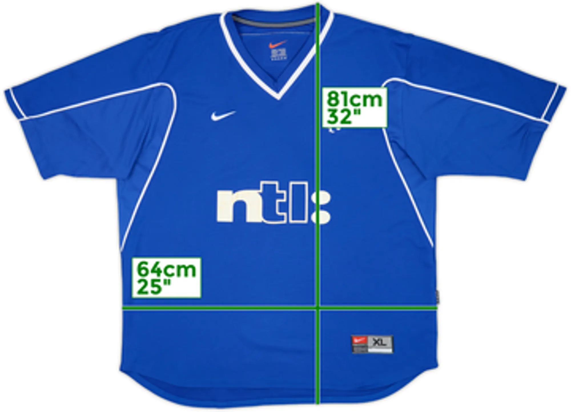 Nike Rangers Mens SS Home Shirt 1999/01