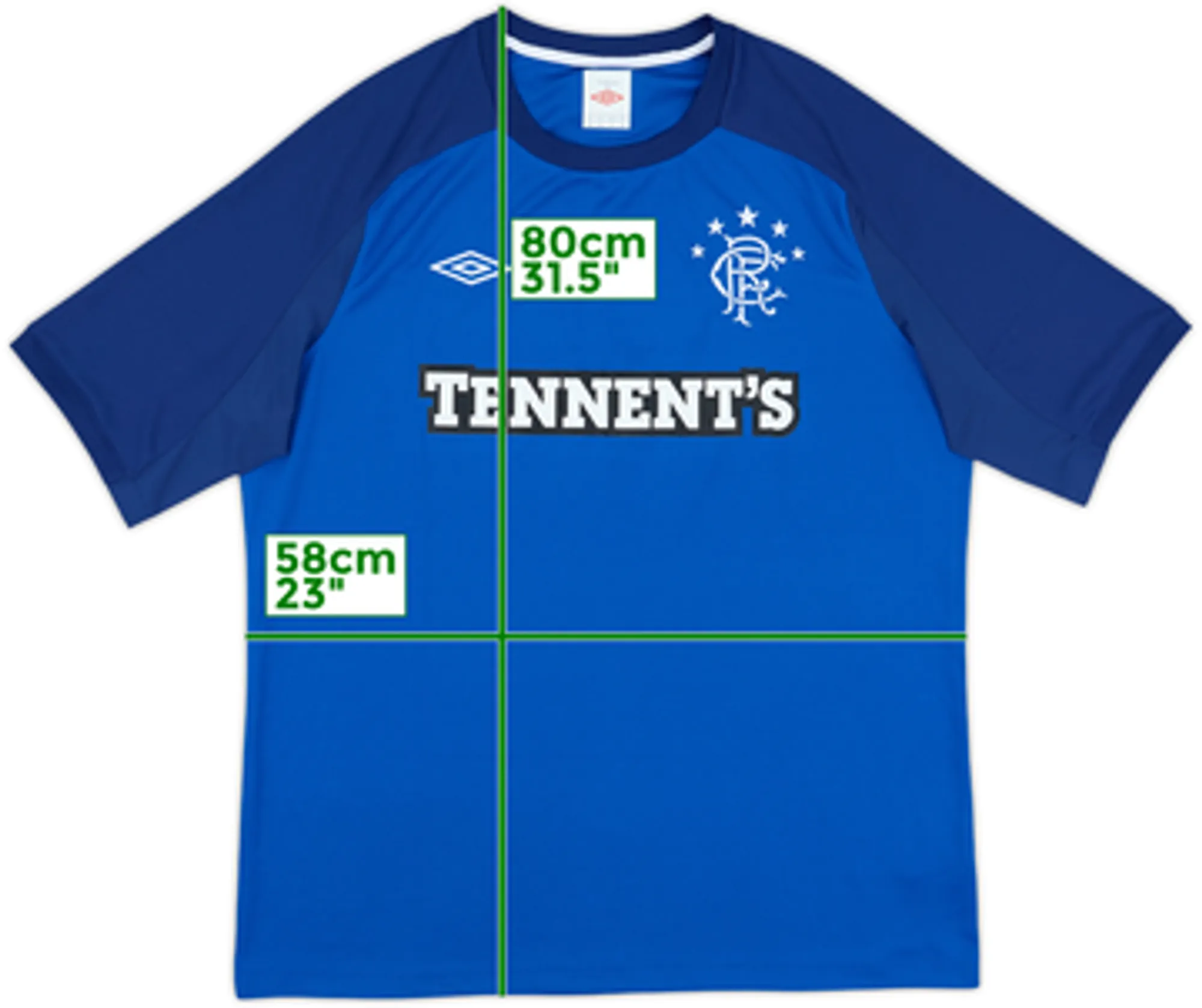 Umbro Rangers Mens SS Home Shirt 2010/11