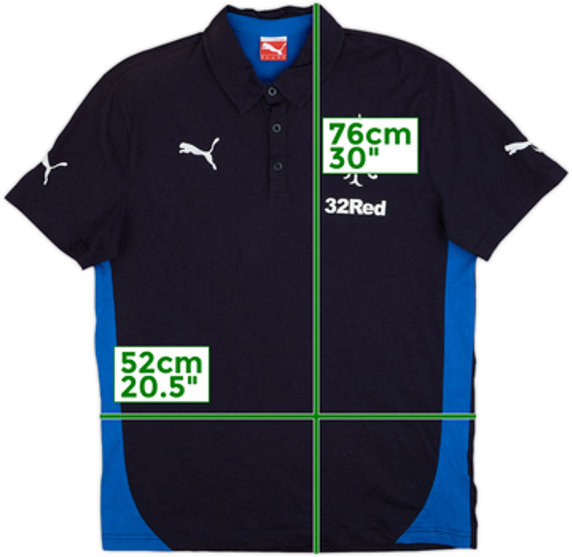 2013-14 Rangers Puma Polo Shirt - 8/10 - (L)