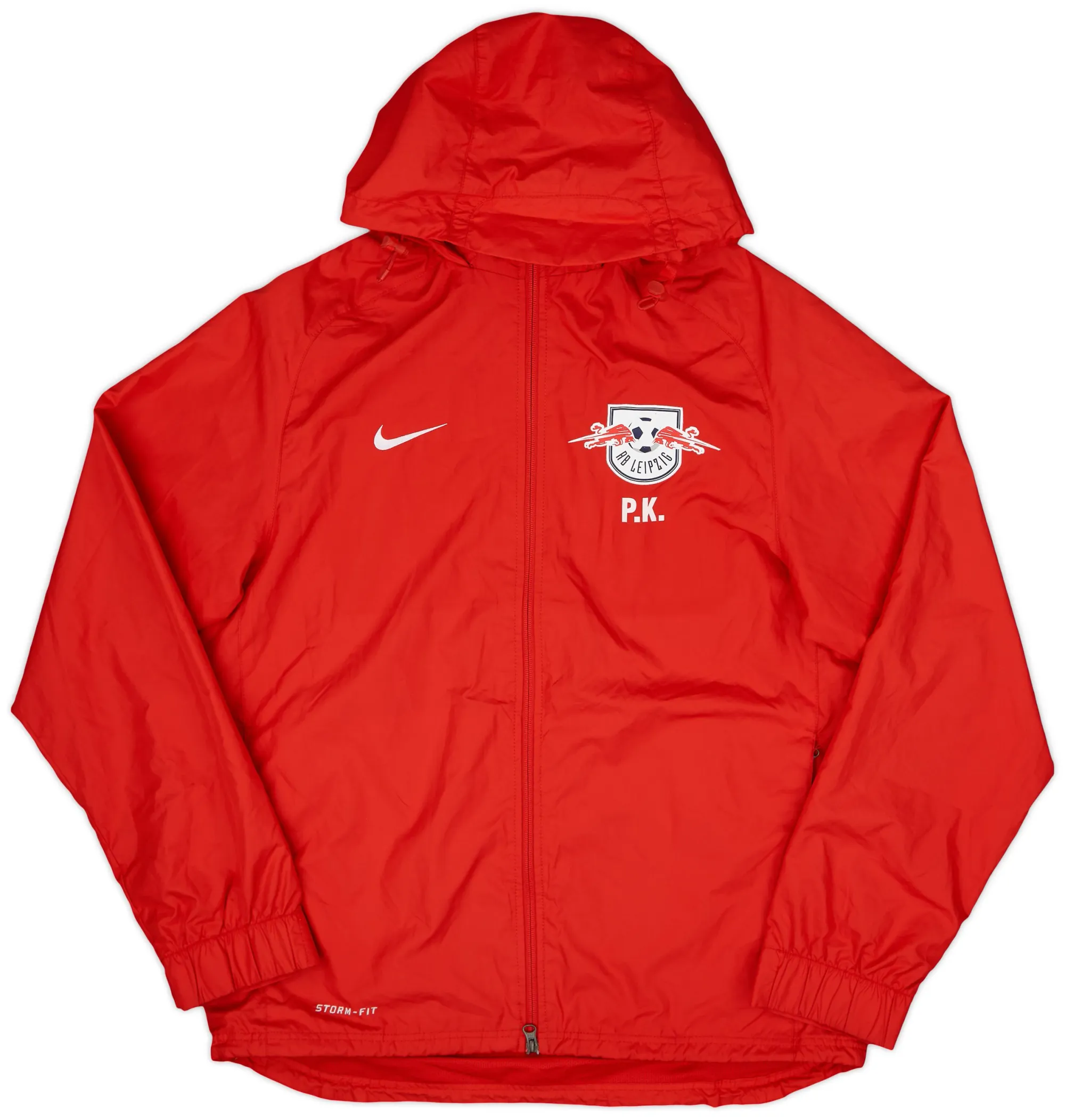 2014-15 RB Leipzig Staff Issue Nike Hooded Rain Jacket P.K. - 7/10 - (M)