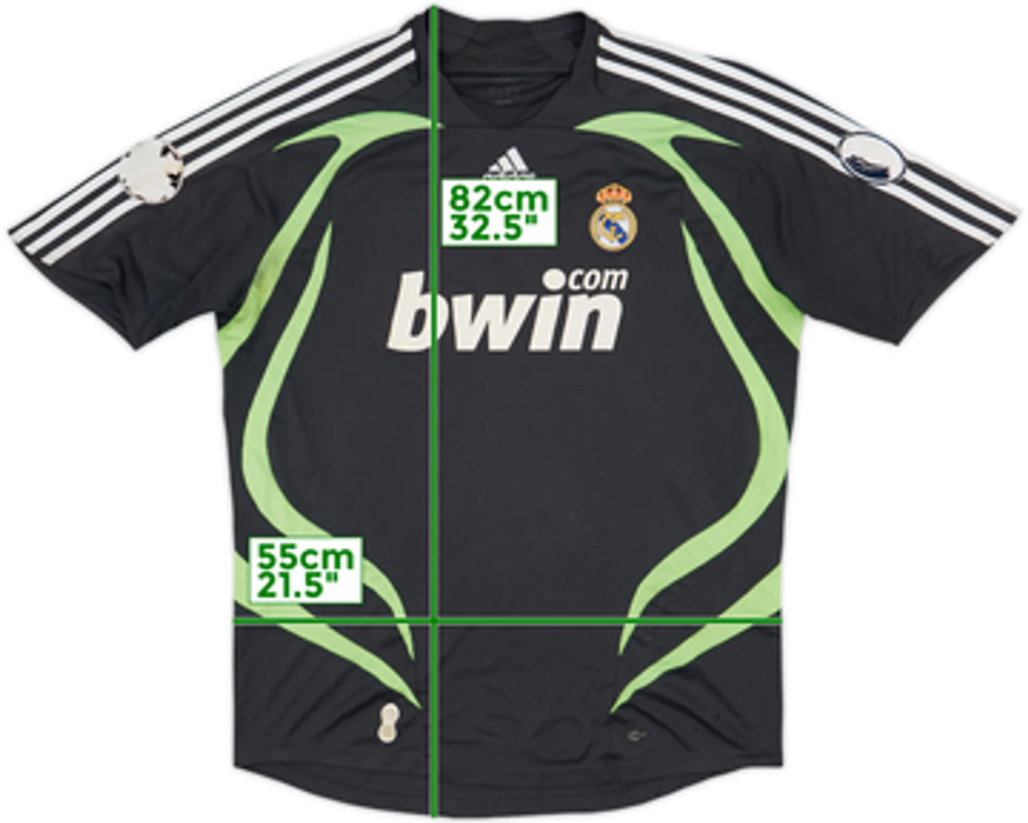 adidas Real Madrid Mens SS Third Shirt 2007/08