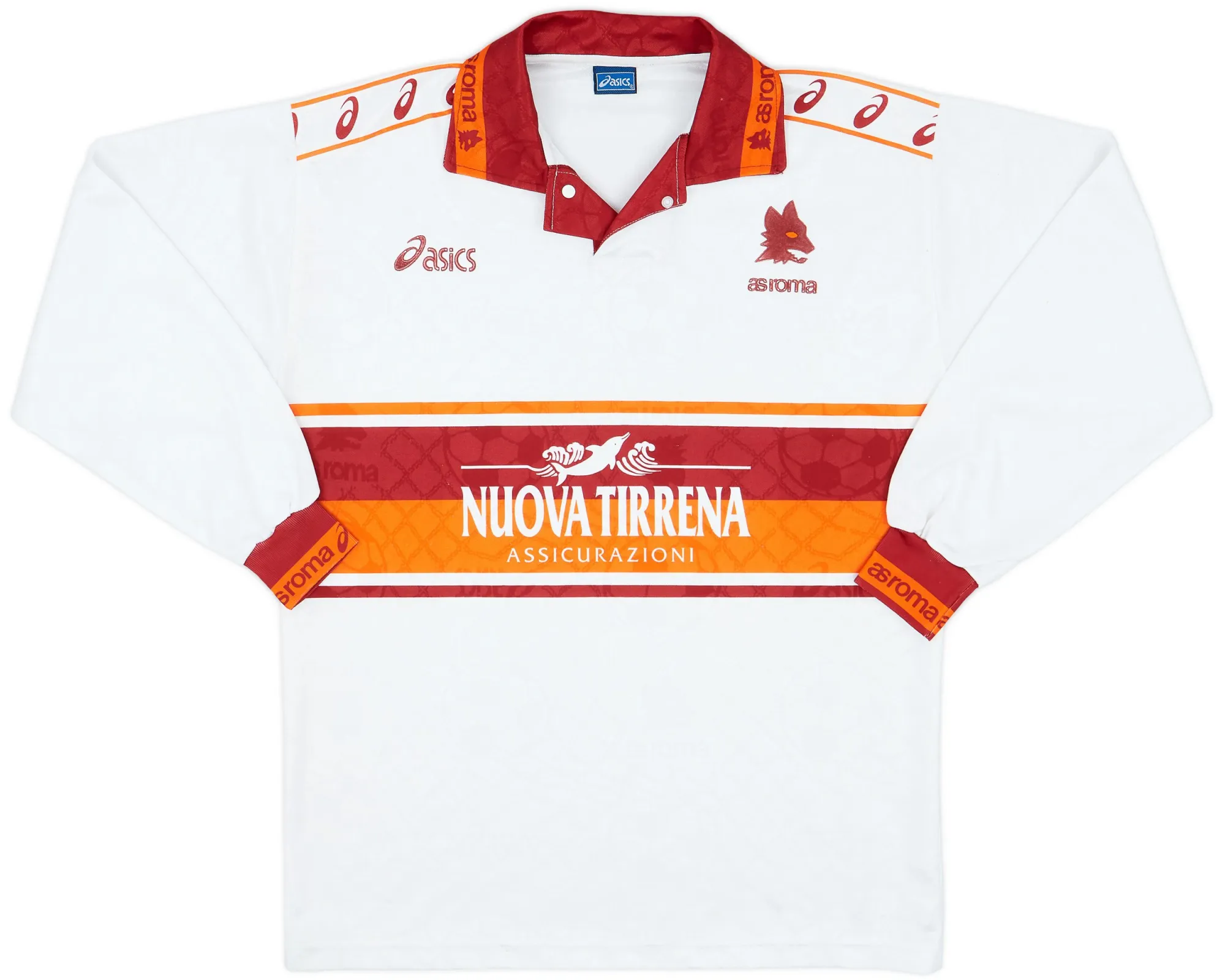 Asics Roma Mens LS Away Shirt 1994/95