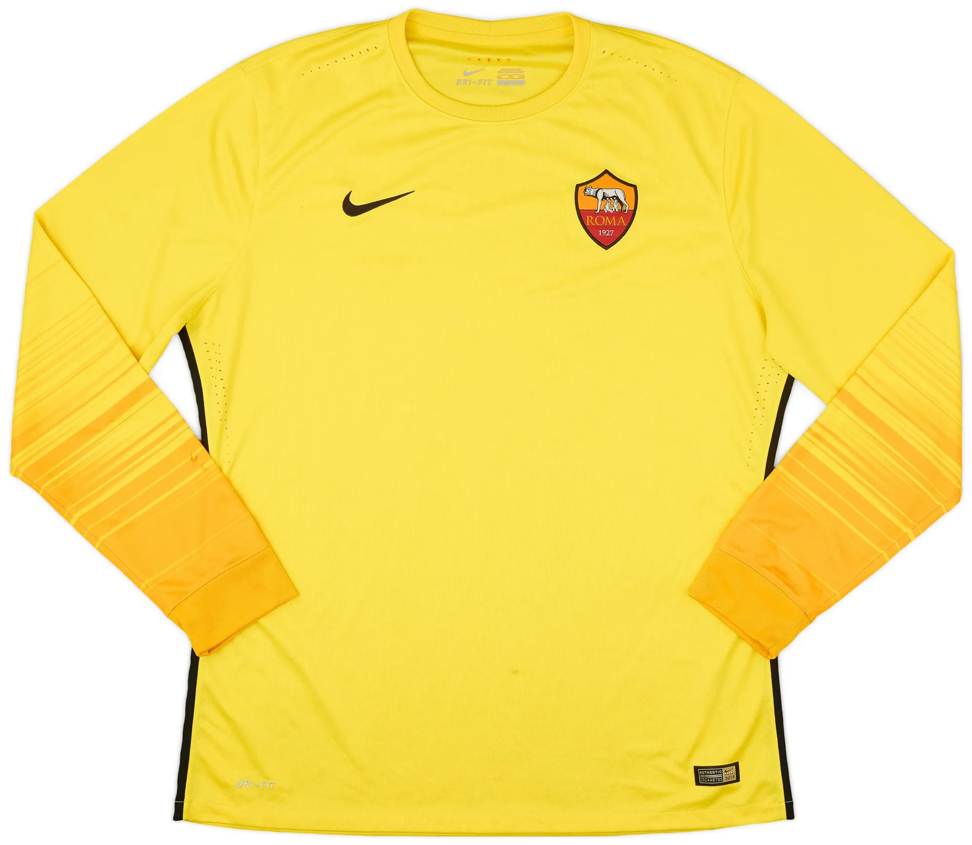 Nike Roma Mens LS Goalkeeper Player Issue Home Shirt 2015/16