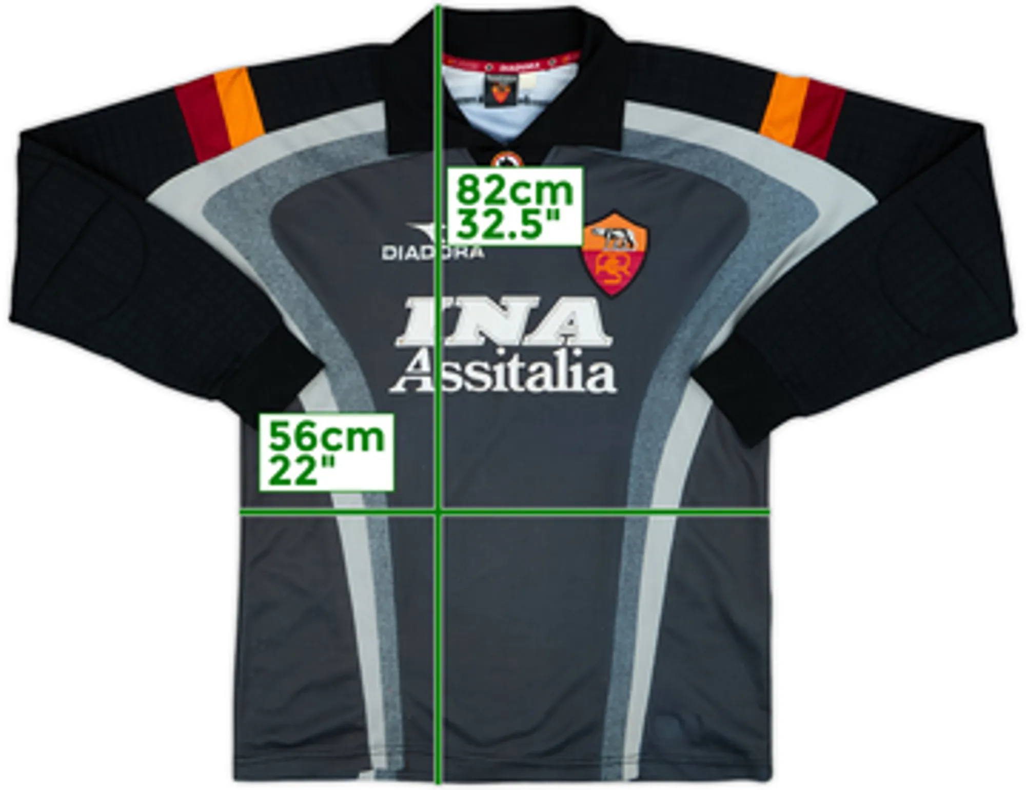 Diadora Roma Boys LS Goalkeeper Home Shirt 1998/99