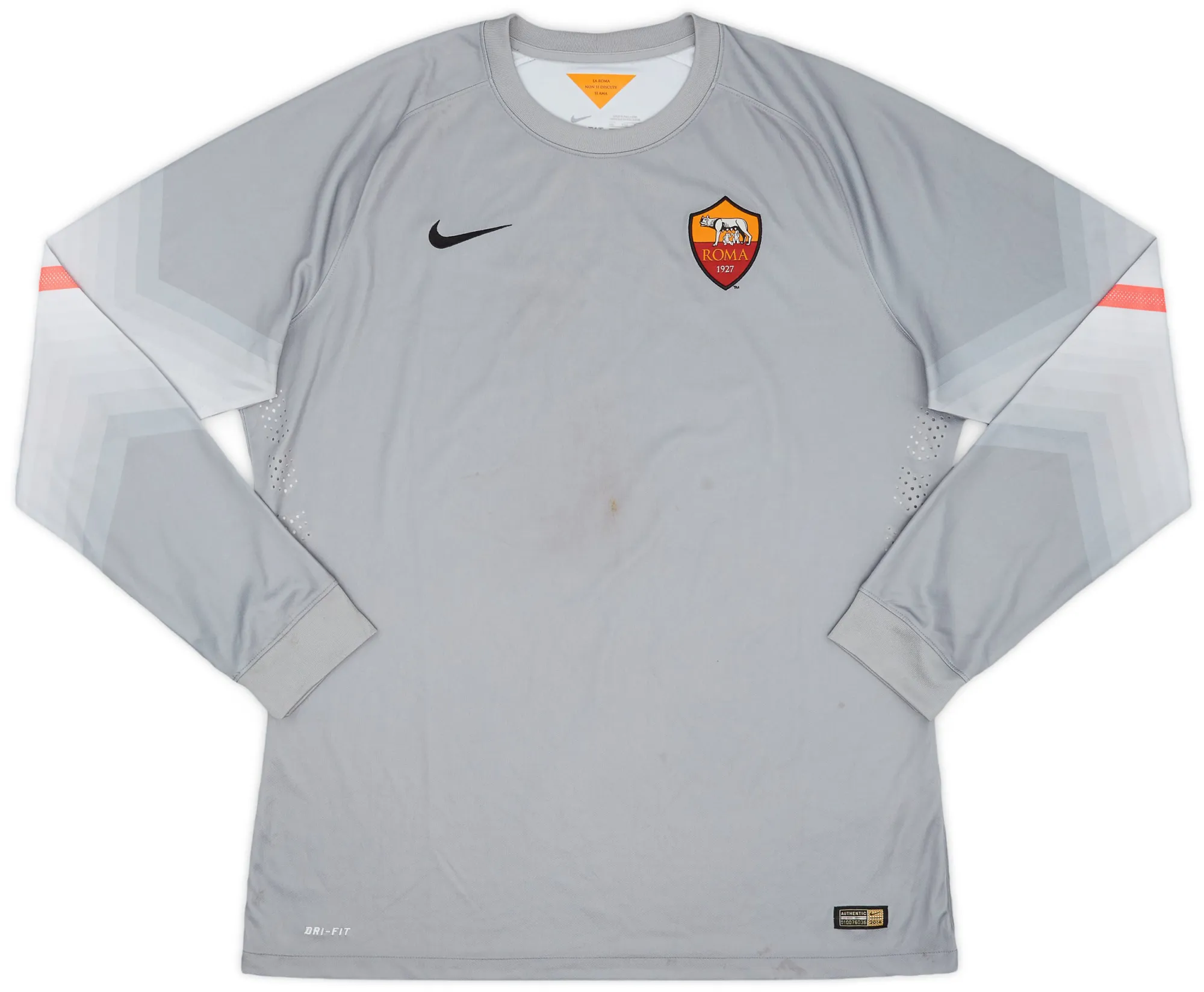 Nike Roma Mens LS Goalkeeper Player Issue Away Shirt 2014/15