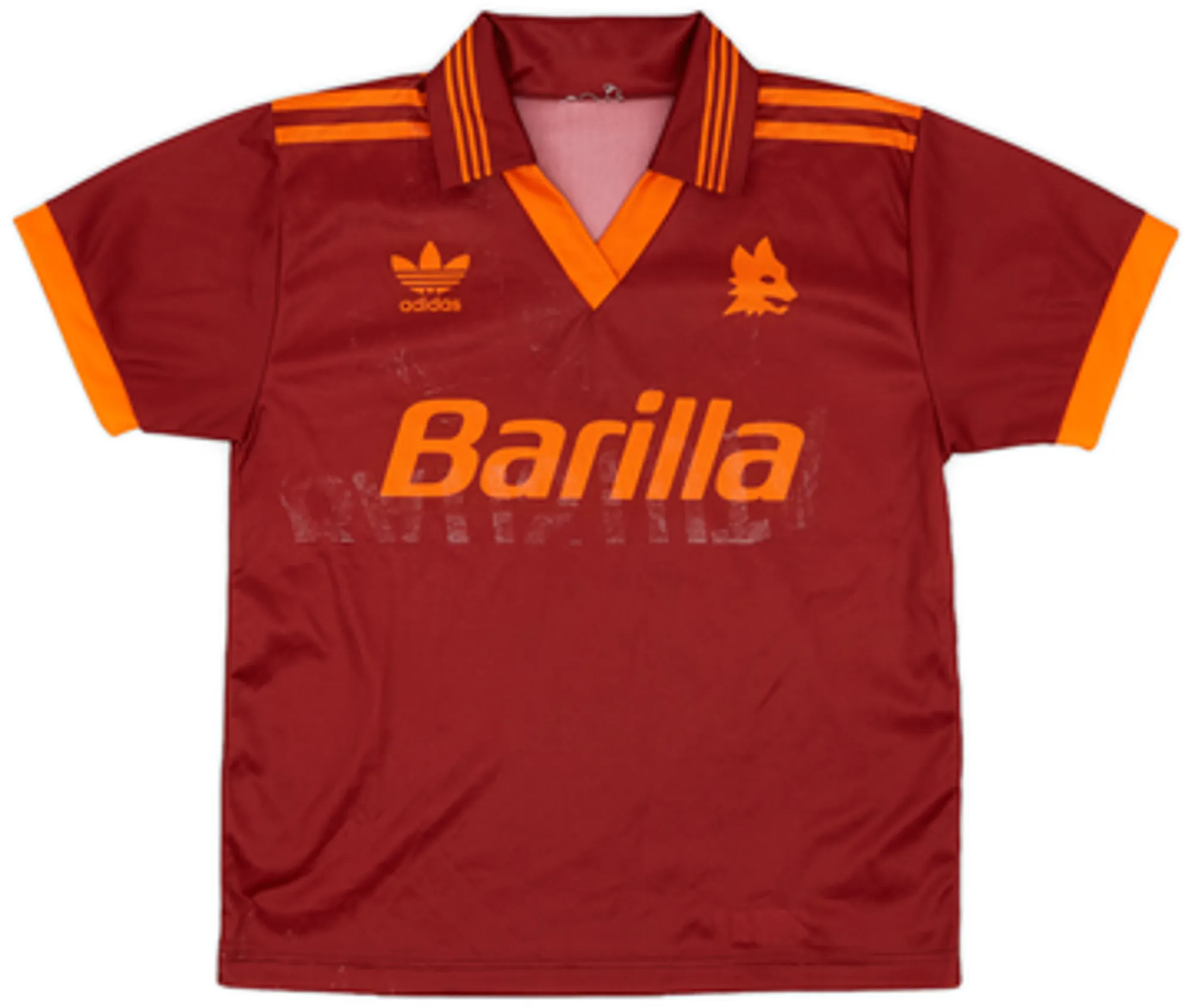 adidas Roma Boys SS Home Shirt 1992/94