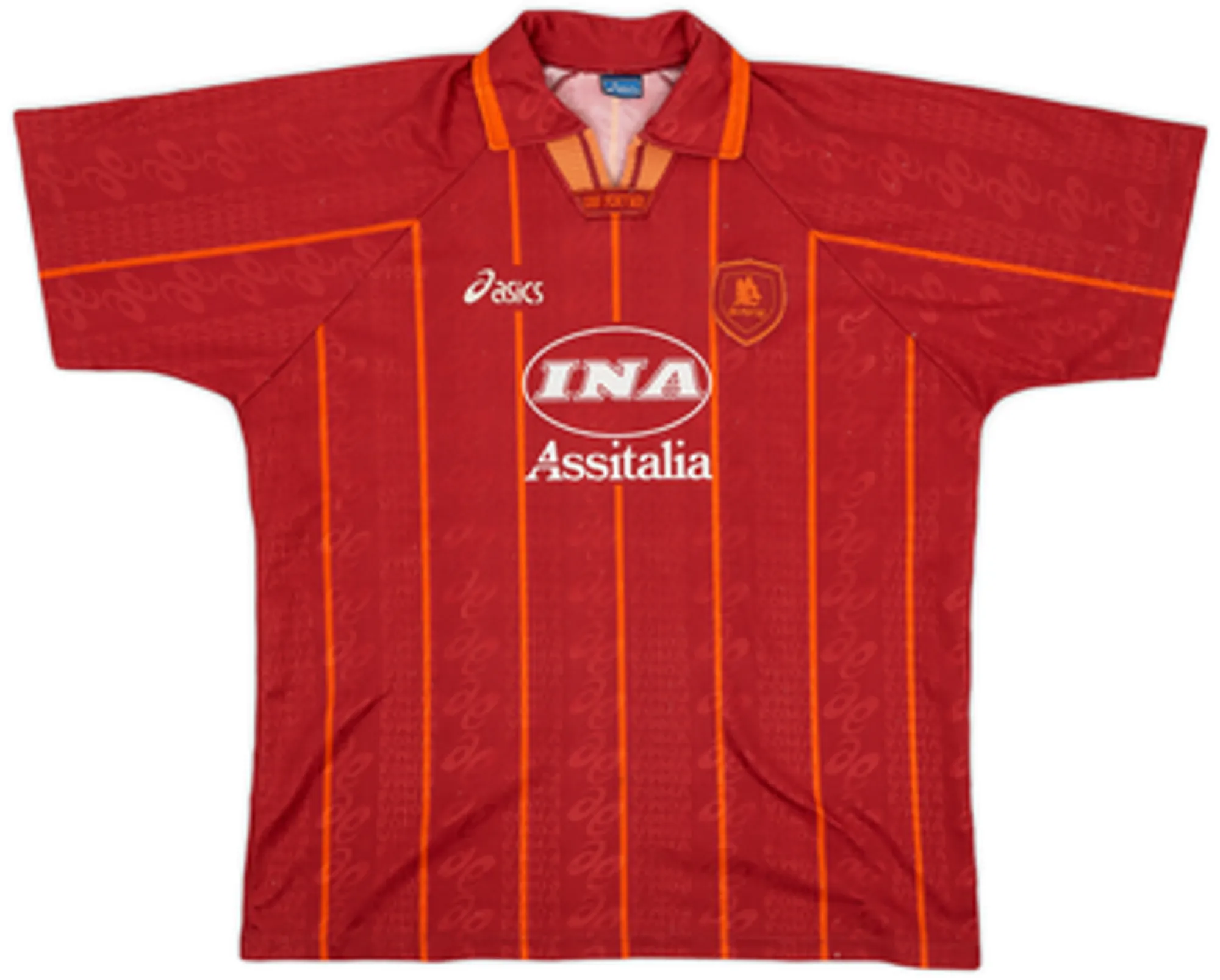 Asics Roma Mens SS Home Shirt 1996/97