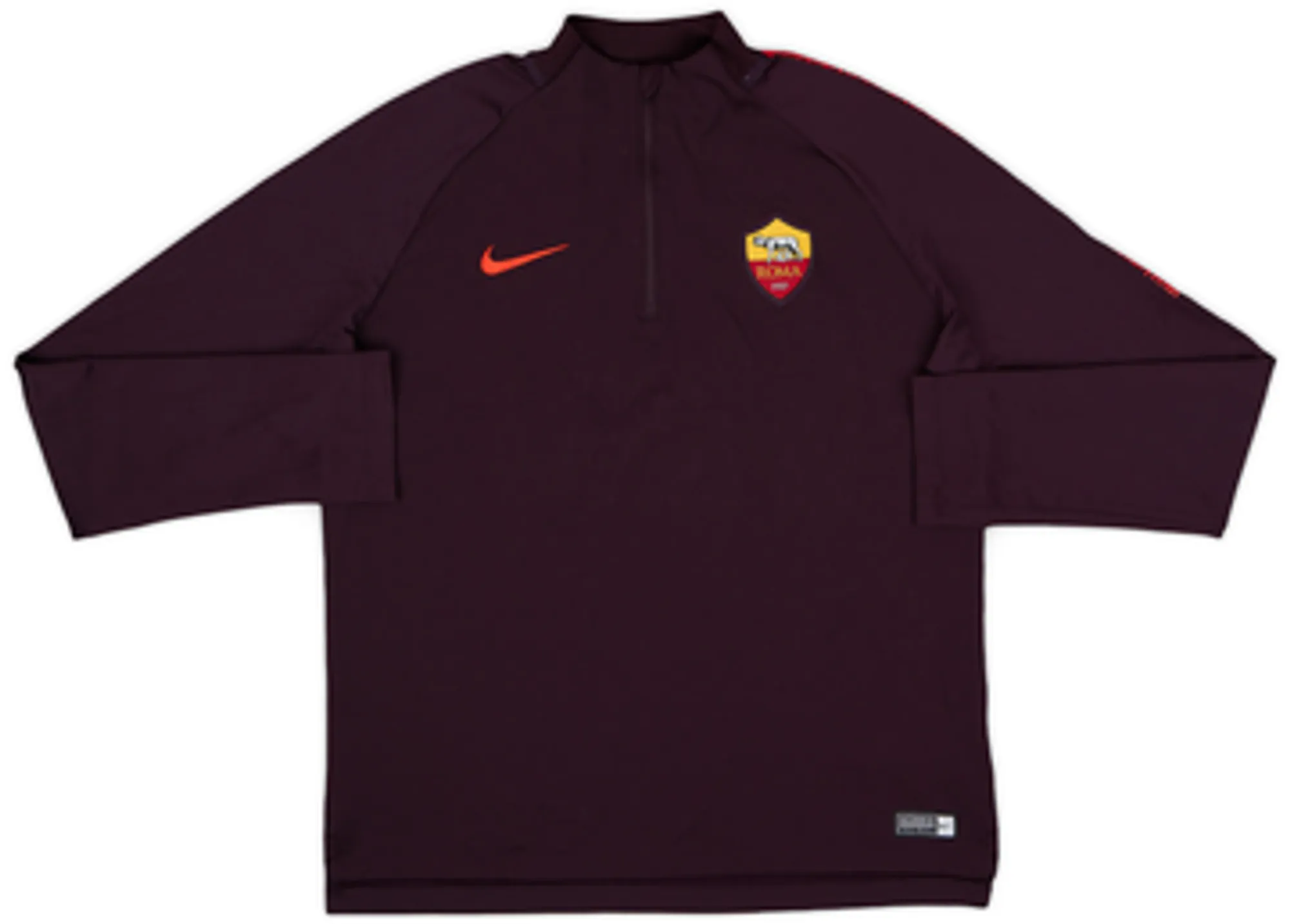 2018-19 Roma Nike 1/4 Zip Drill Top - 9/10 - (XL.Boys)