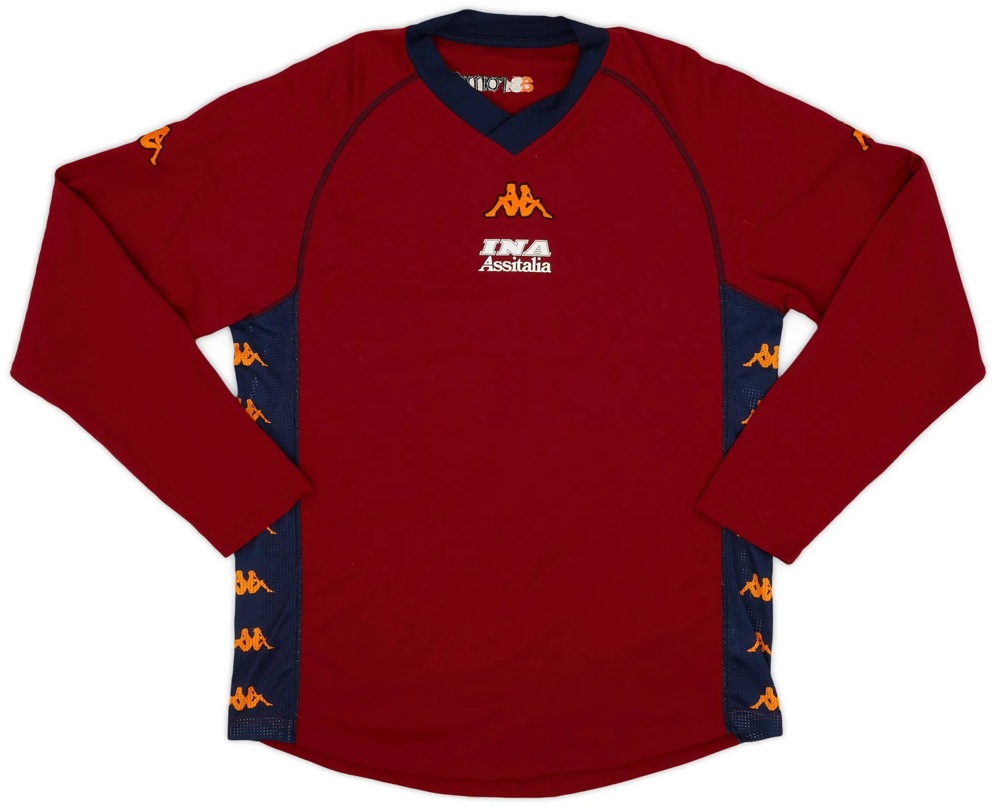 Kappa Roma Mens LS Home Shirt 2000/01