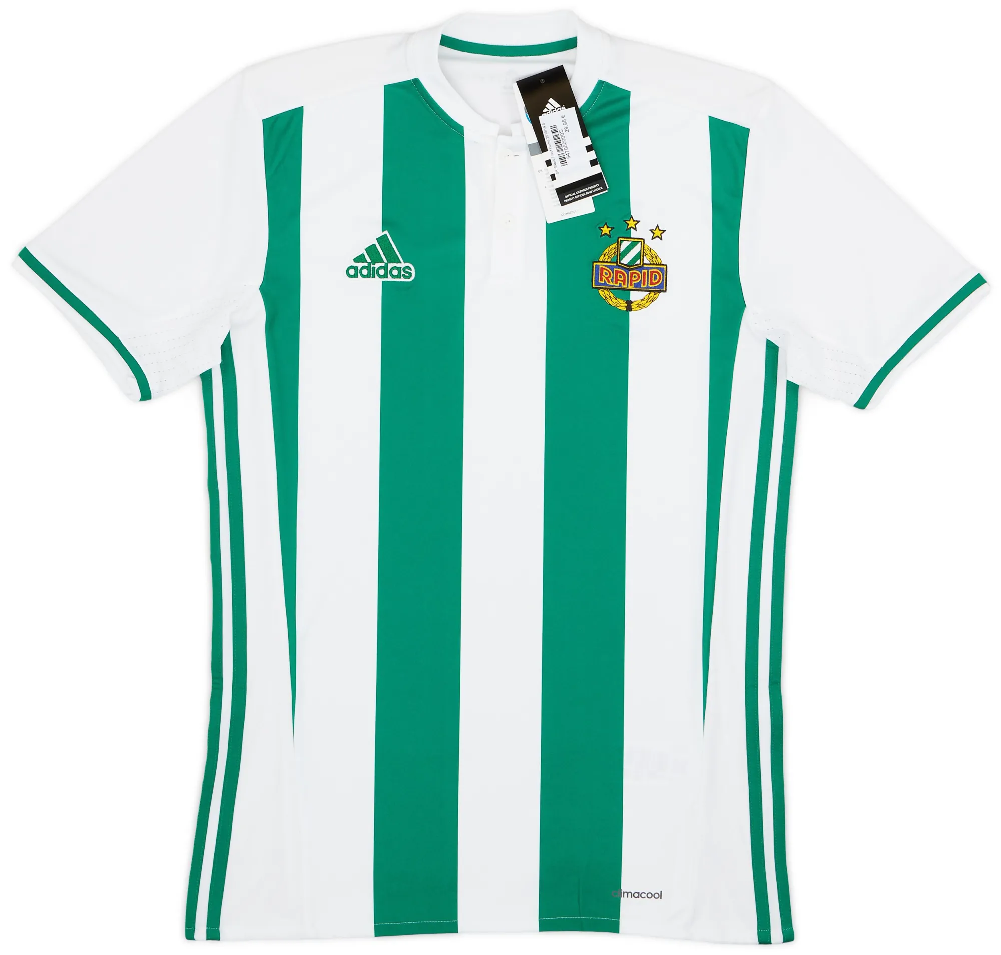 adidas Rapid Vienna Mens SS Away Shirt 2016/17