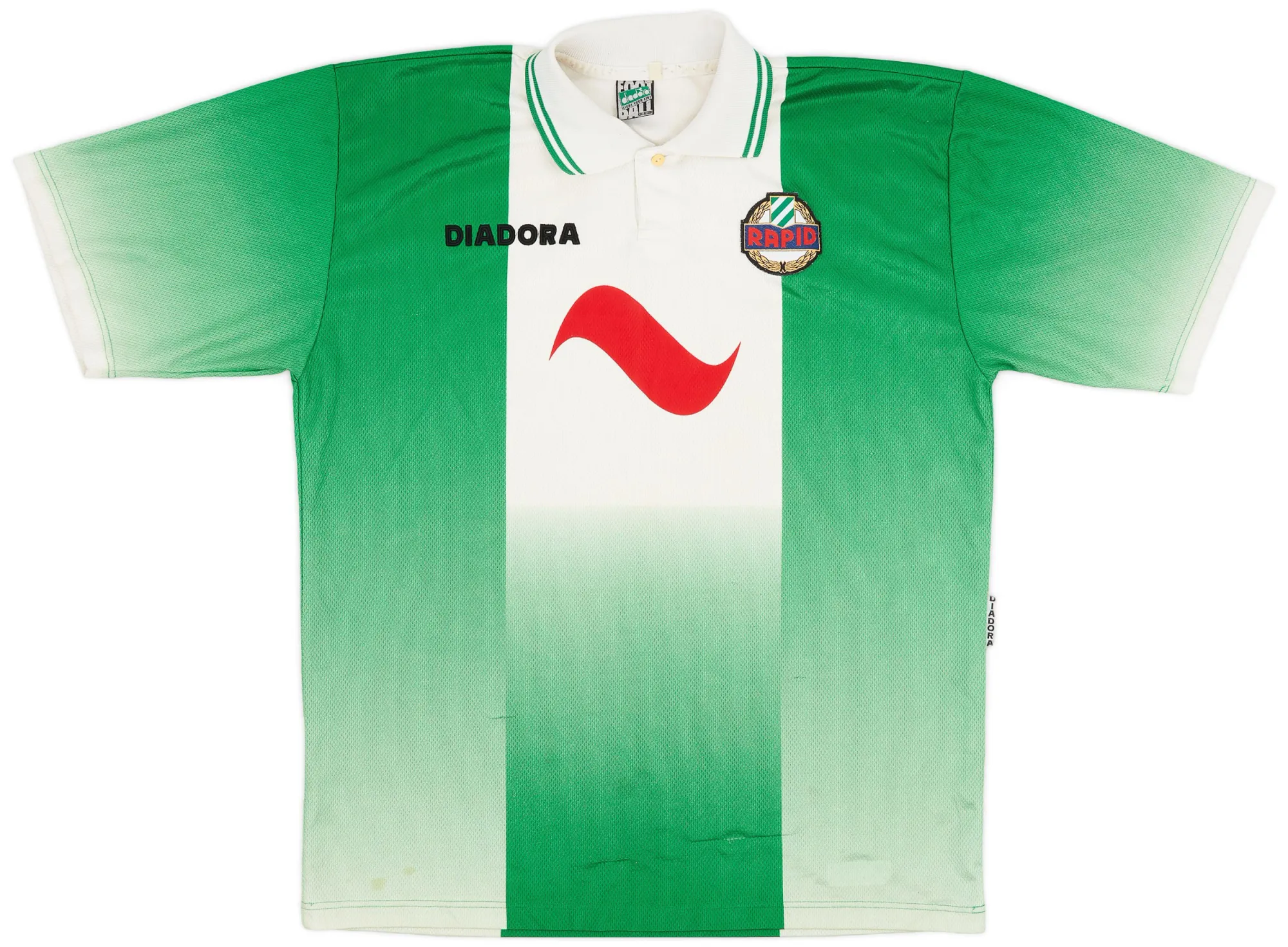 Diadora Rapid Vienna Mens SS Home European Shirt 1996/98