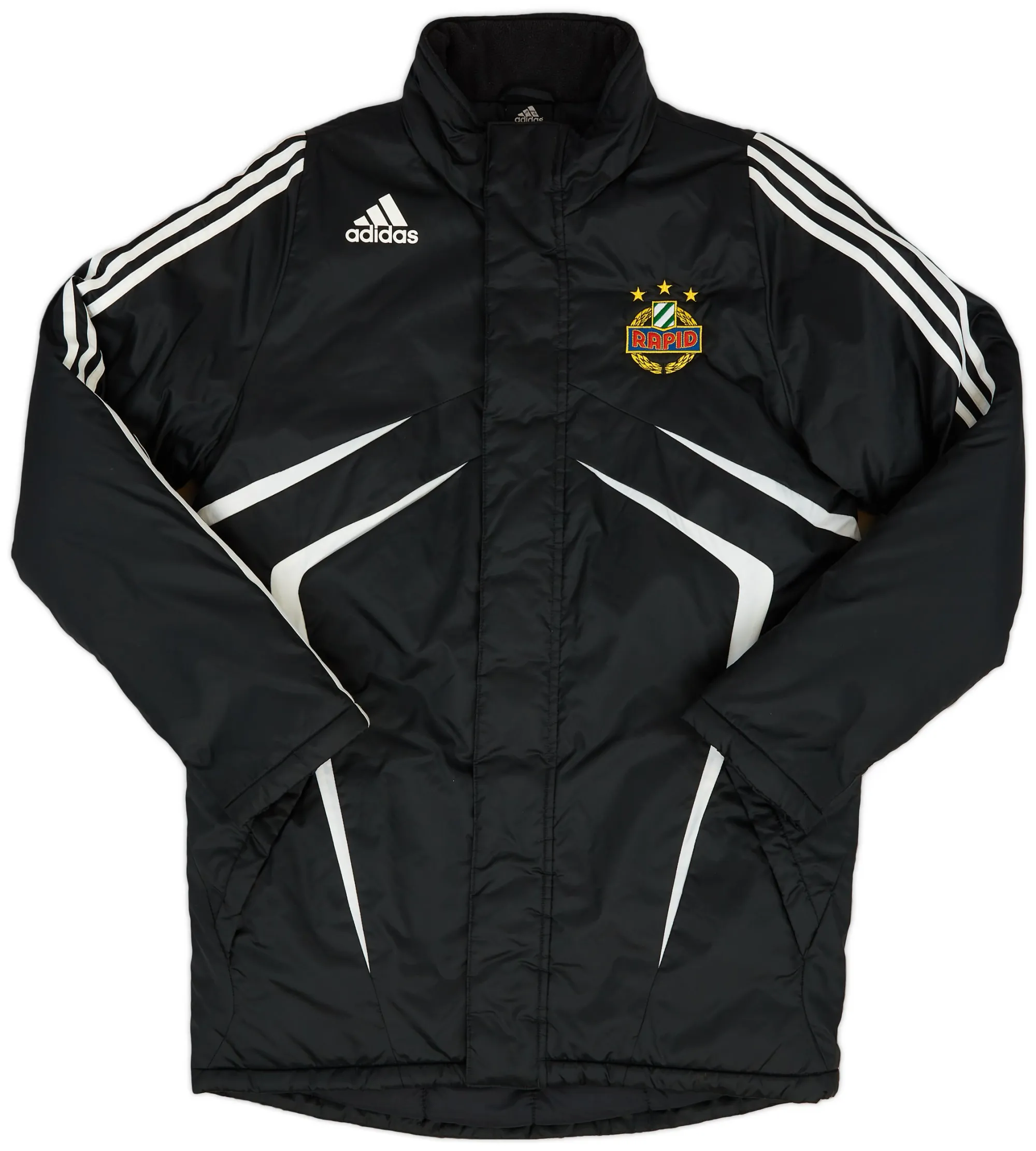 2009-10 Rapid Vienna adidas Padded Bench Coat - 10/10 - (XS)