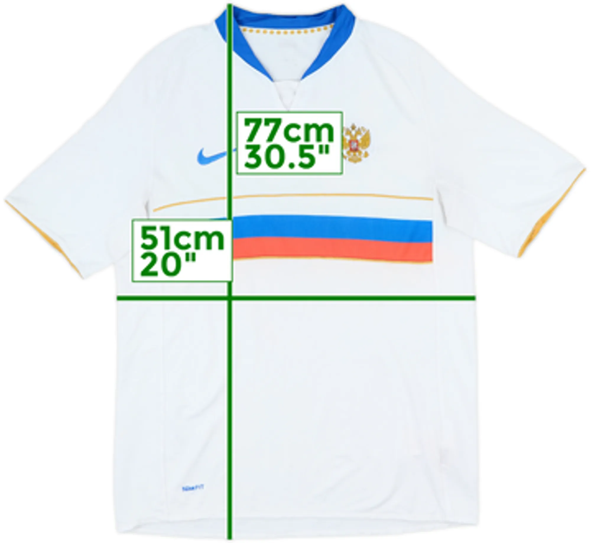 Nike Russia Mens SS Home Shirt 2008