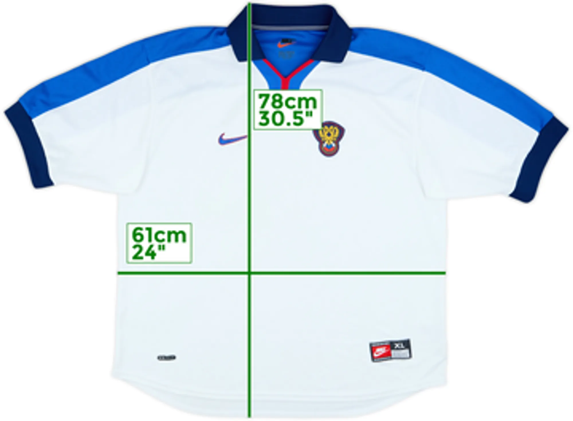 Nike Russia Mens SS Home Shirt 1998