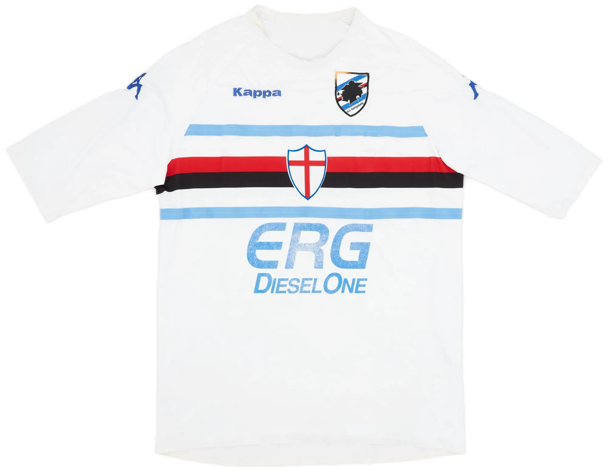 Kappa Sampdoria Mens SS Player Issue Away Shirt 2006/07