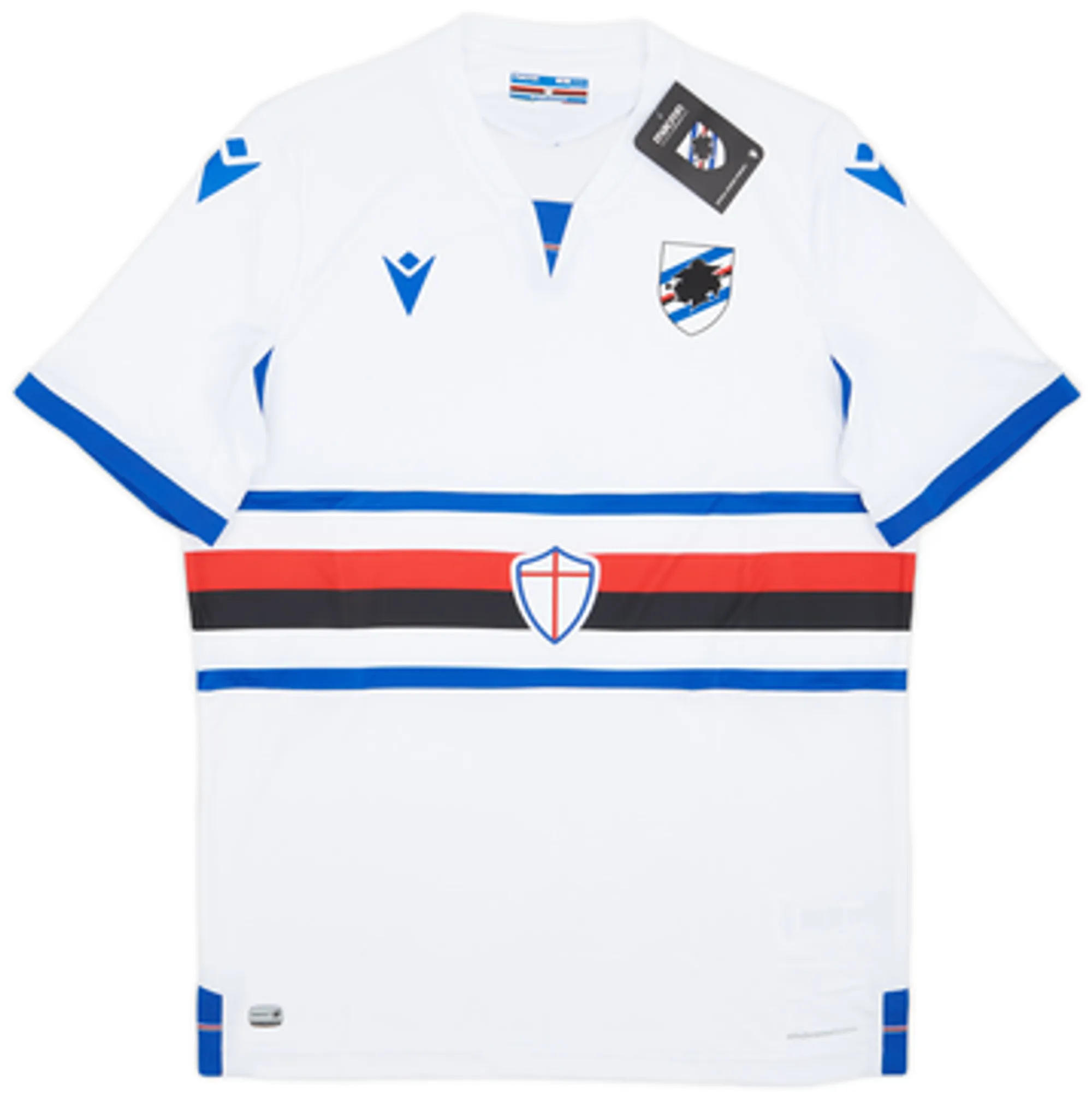 Macron Sampdoria Mens SS Player Issue Away Shirt 2020/21