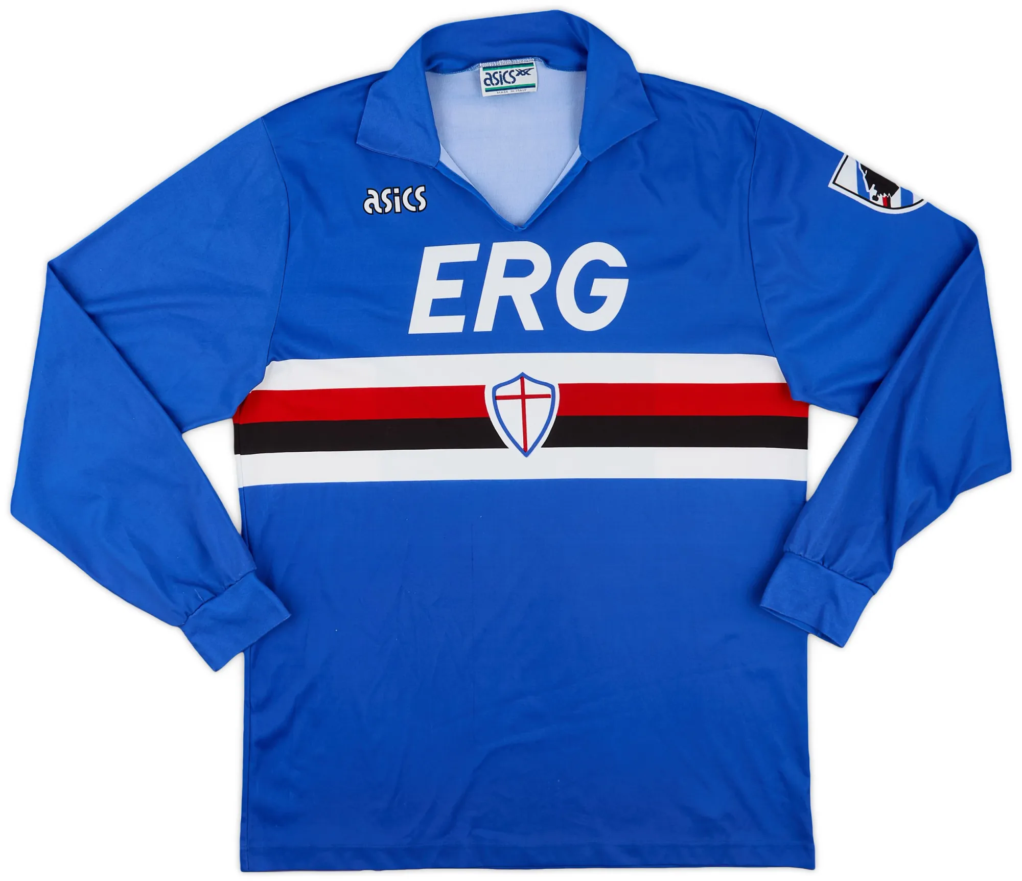 Asics Sampdoria Mens LS Home Shirt 1990/92