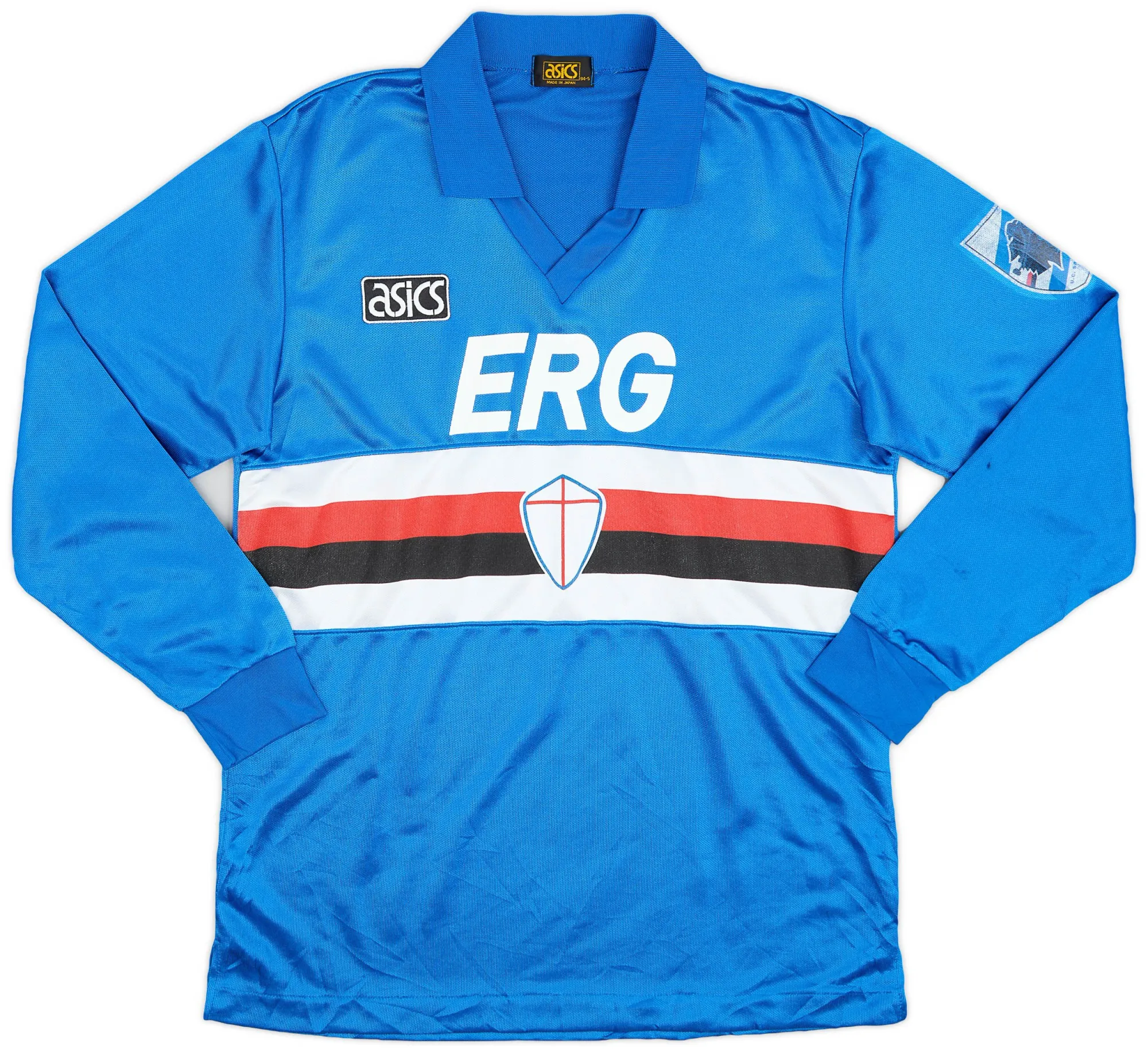 Asics Sampdoria Mens LS Home Shirt 1994/95