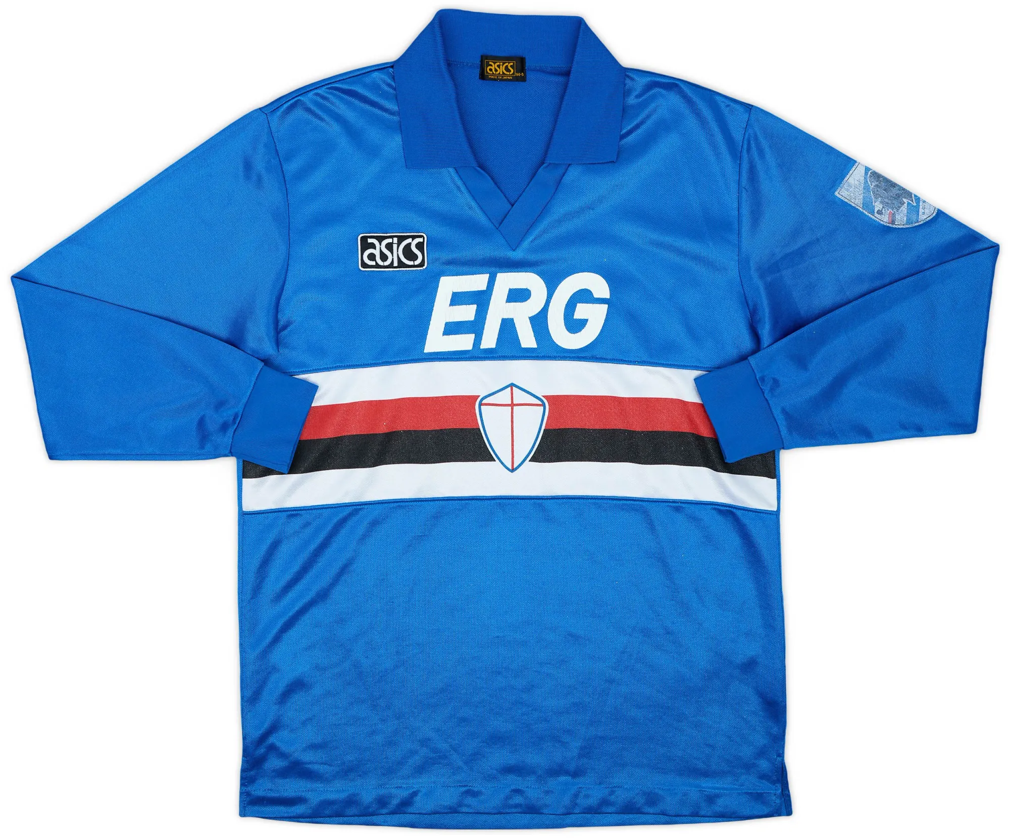 Asics Sampdoria Mens LS Home Shirt 1992/94