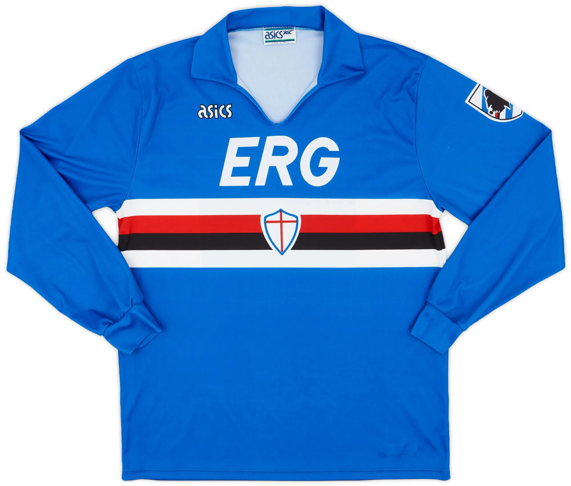 Asics Sampdoria Mens LS Home Shirt 1991/92