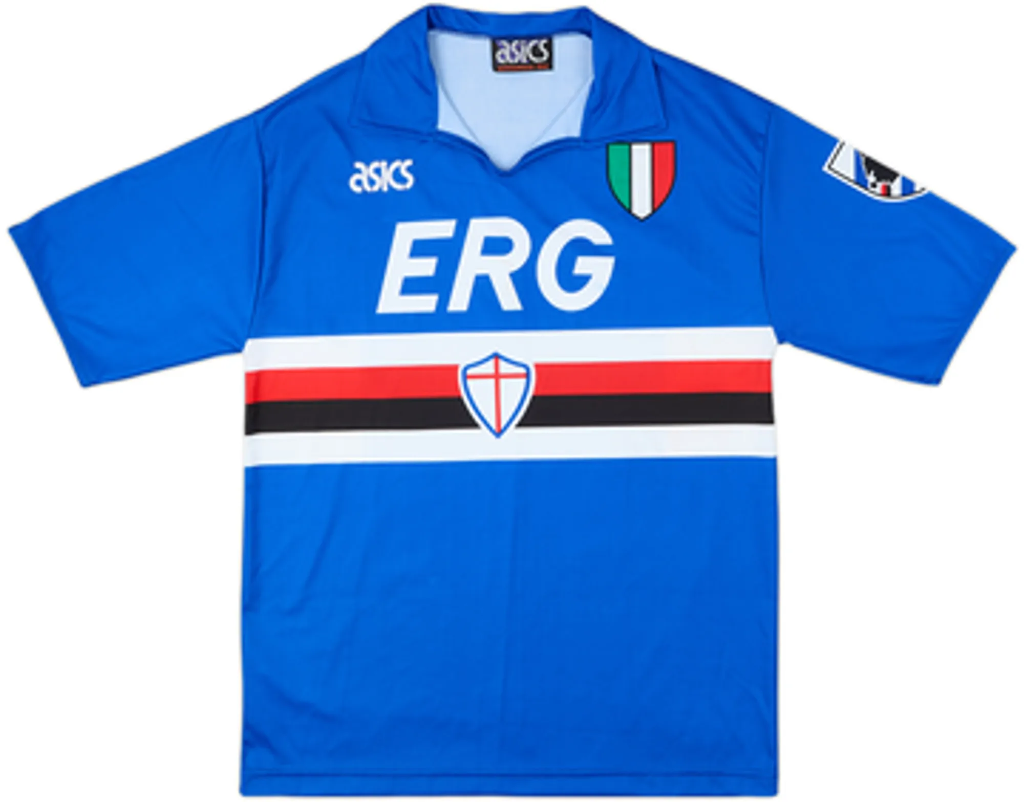 Asics Sampdoria Mens SS Home Shirt 1990/92