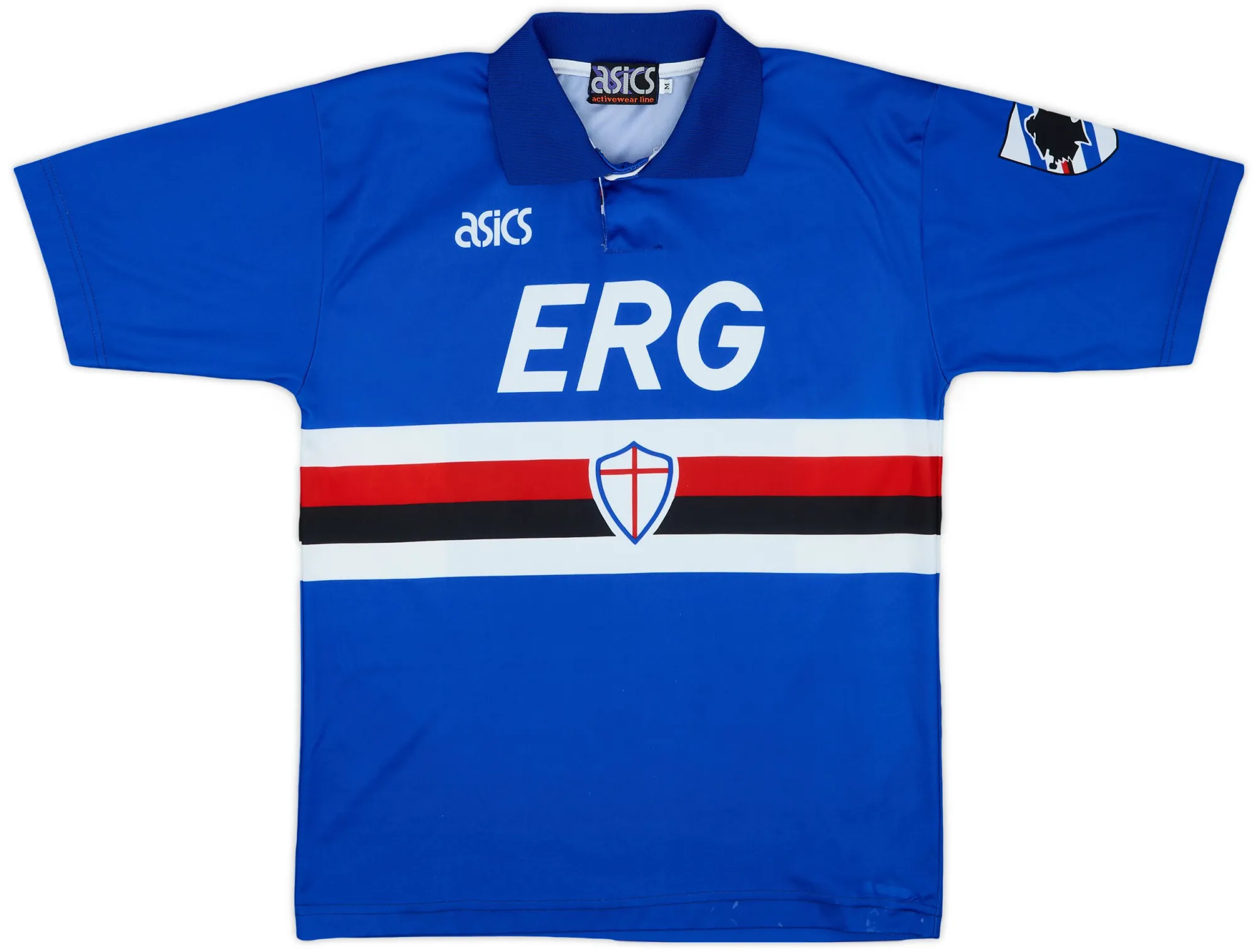 Asics Sampdoria Mens SS Home Shirt 1992/94