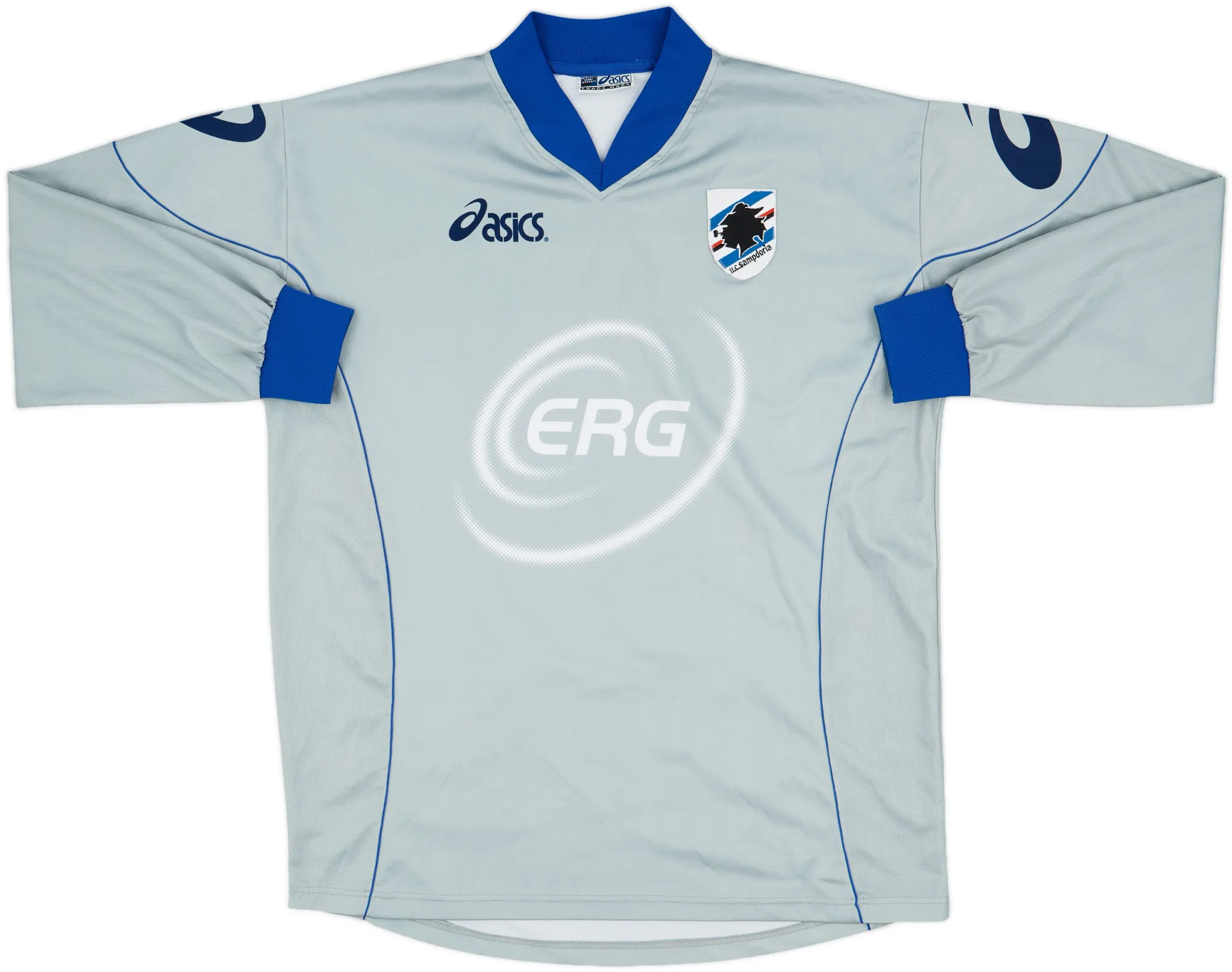 Asics Sampdoria Mens LS Home Shirt 2003/04