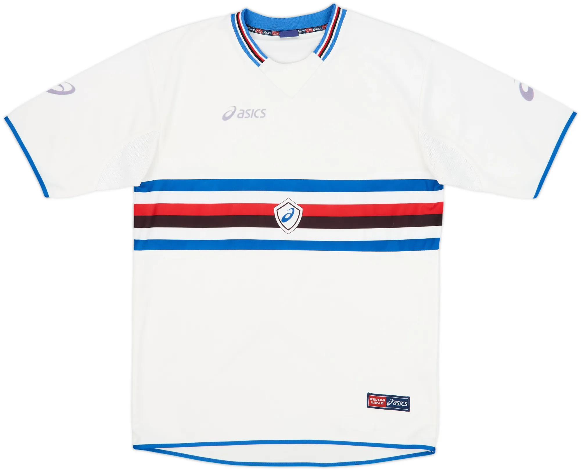 Asics Sampdoria Mens SS Home Shirt 2003/04