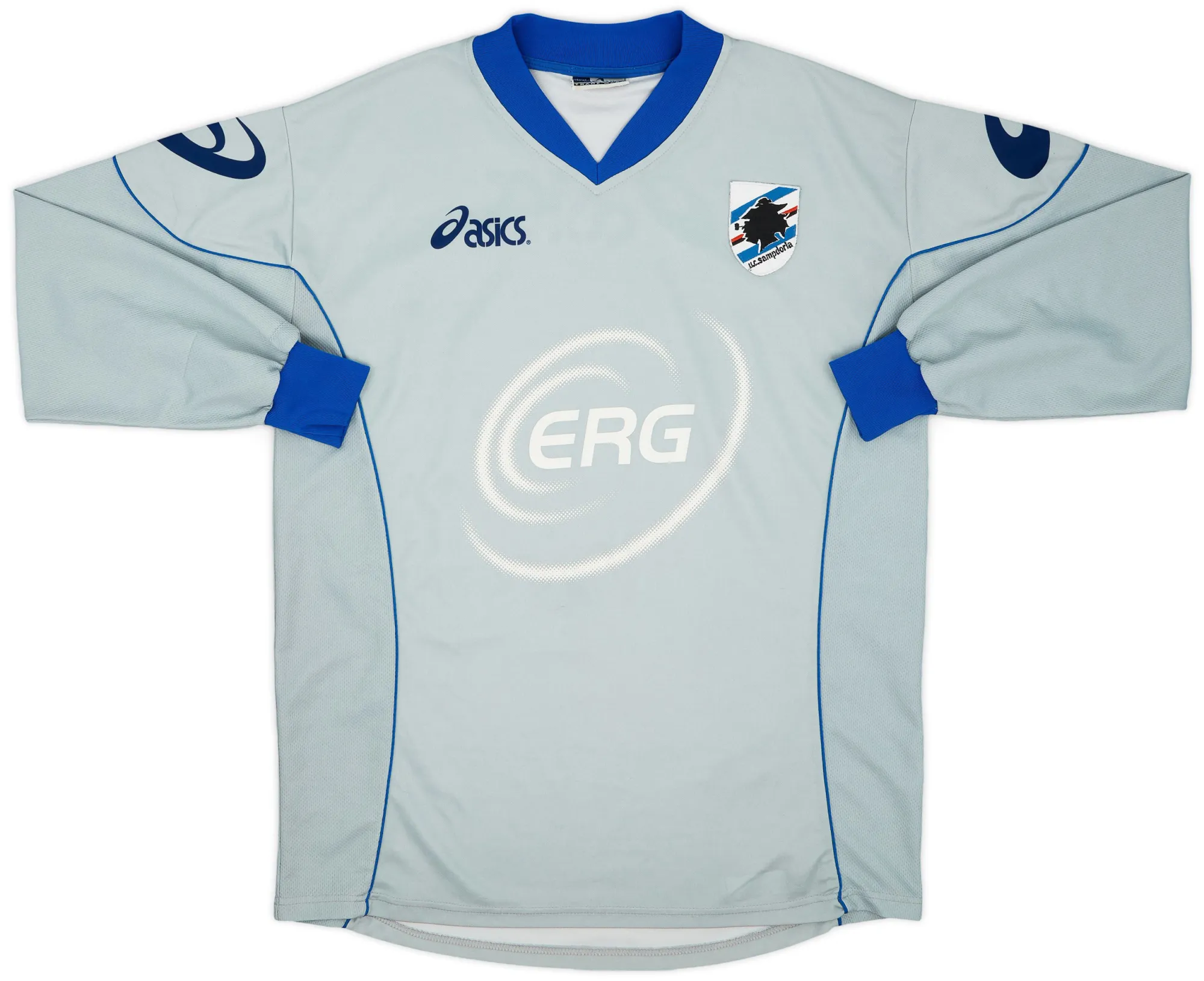 Asics Sampdoria Mens LS Home Shirt 2003/04