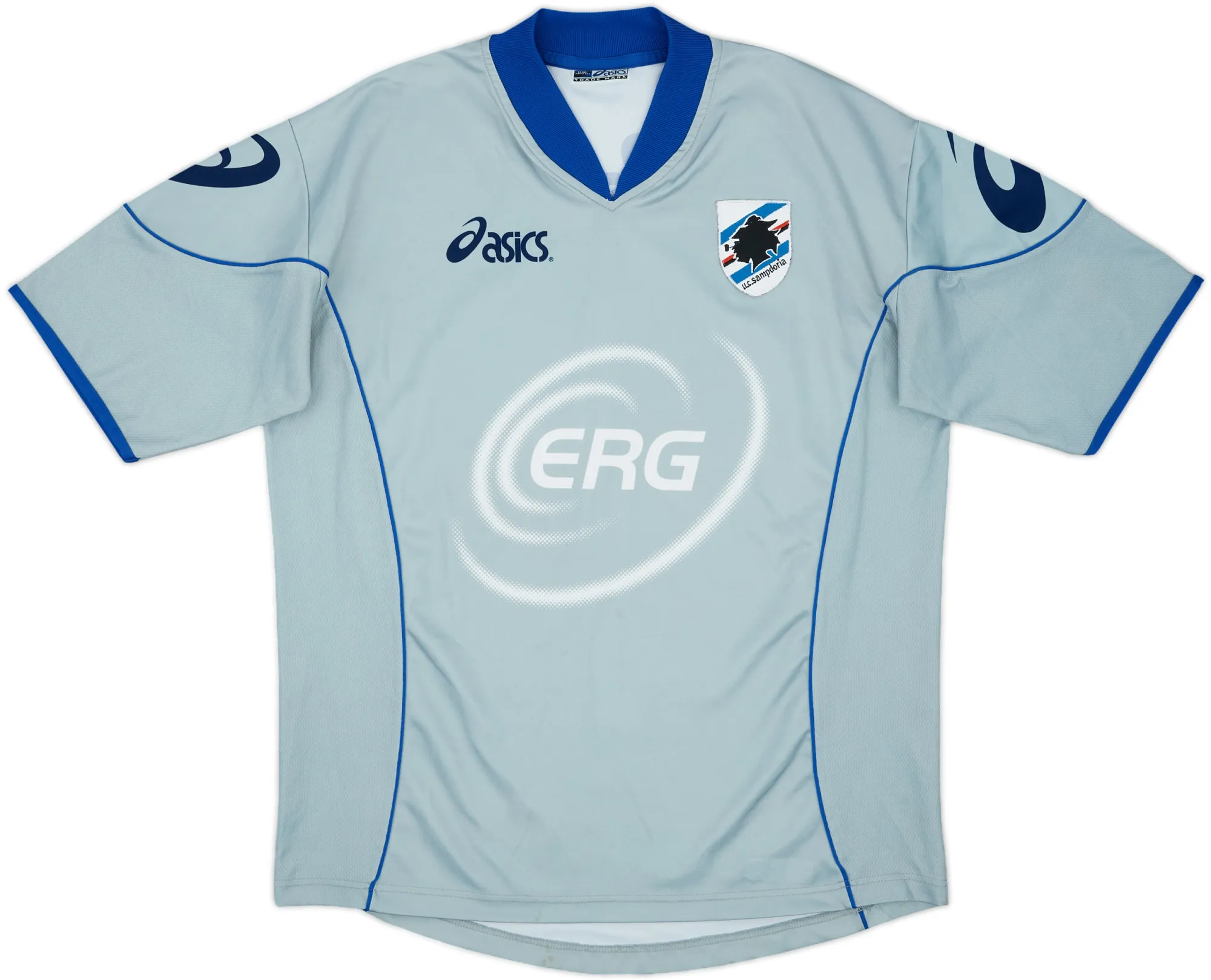 Asics Sampdoria Mens SS Home Shirt 2003/04