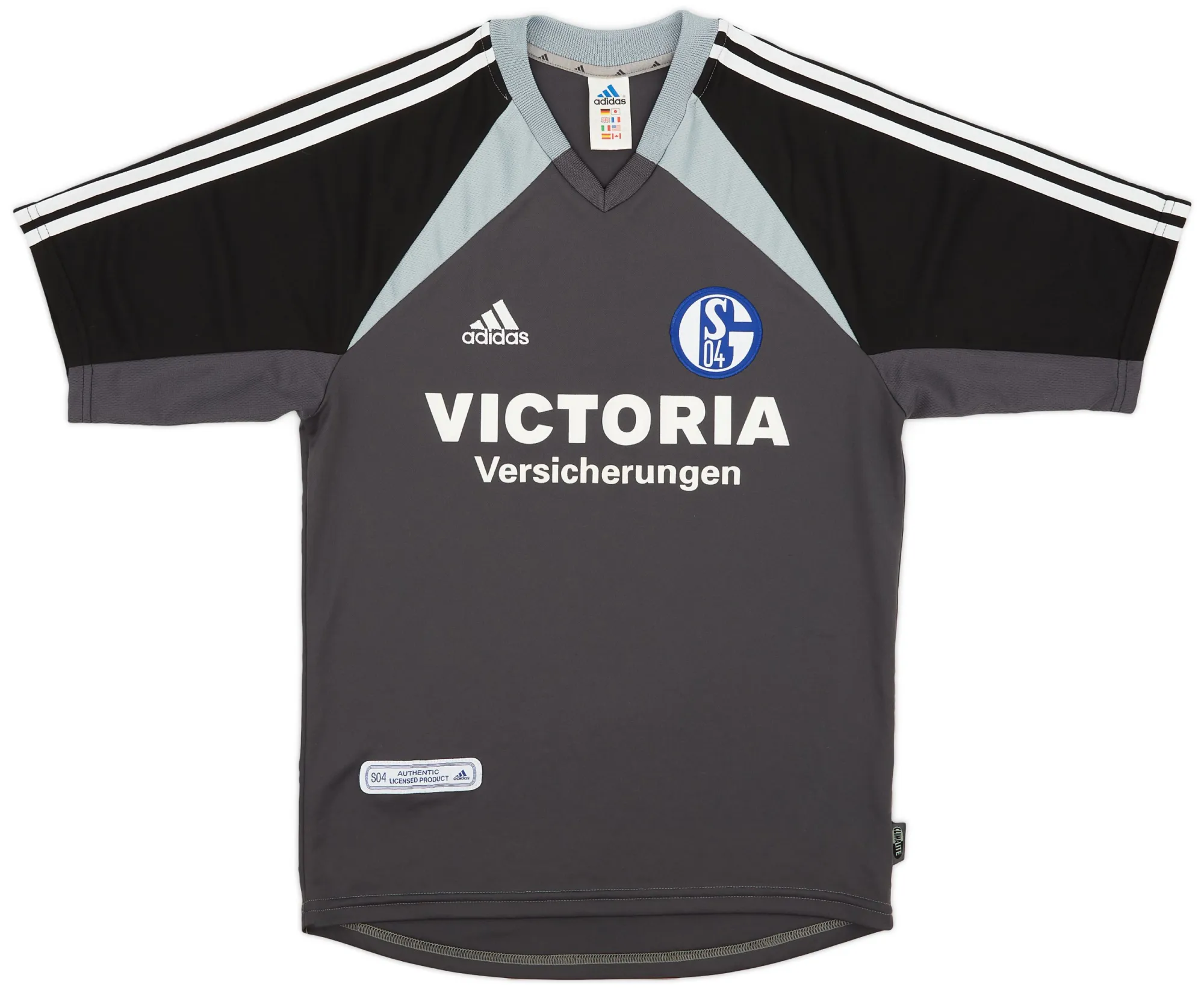 adidas Schalke 04 Mens SS Away Shirt 2001/02
