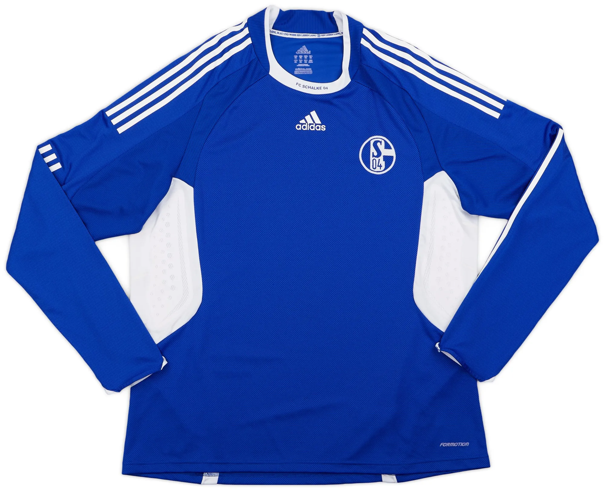 adidas Schalke 04 Mens LS Player Issue Home Shirt 2008/09