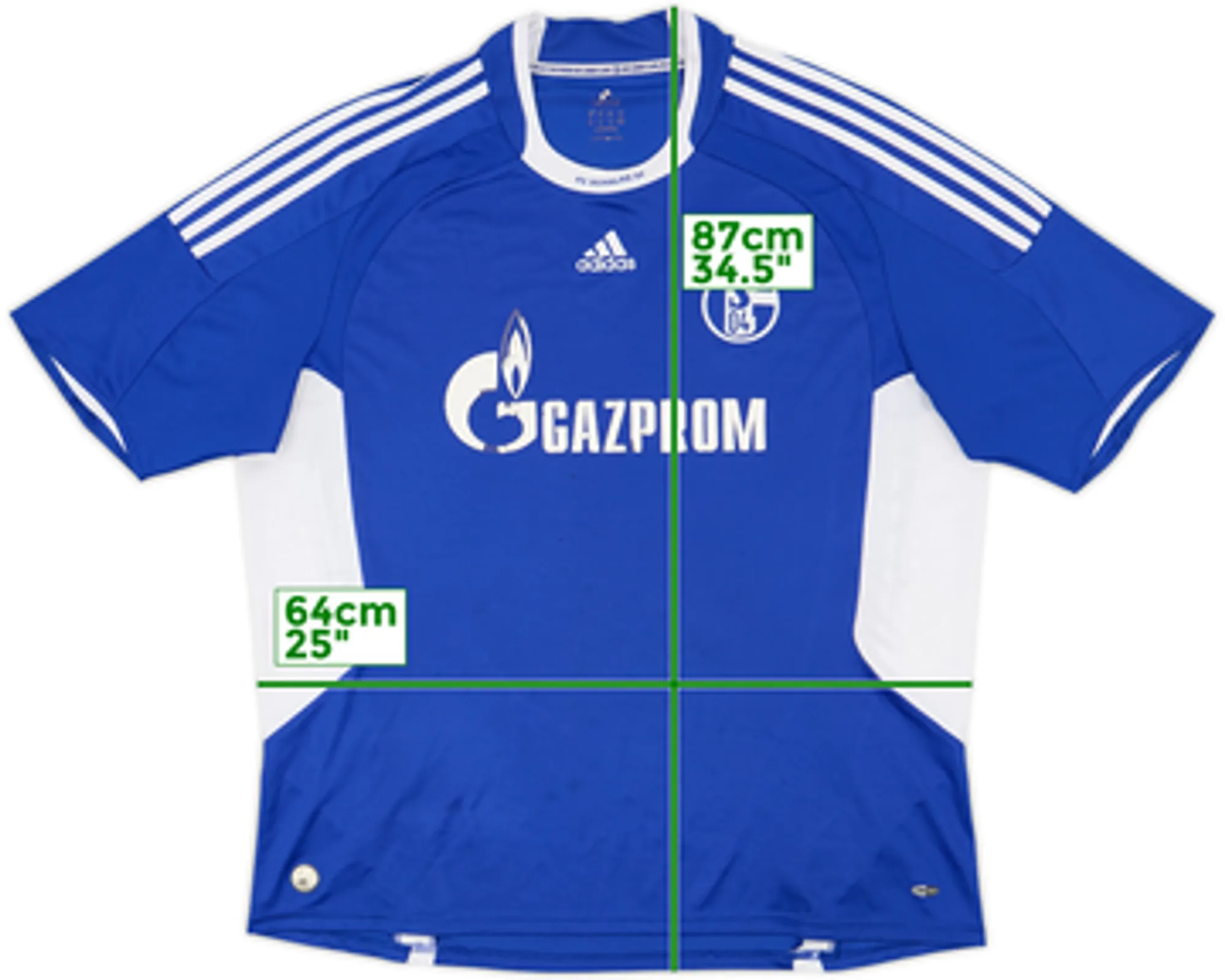adidas Schalke 04 Mens SS Home Shirt 2008/10