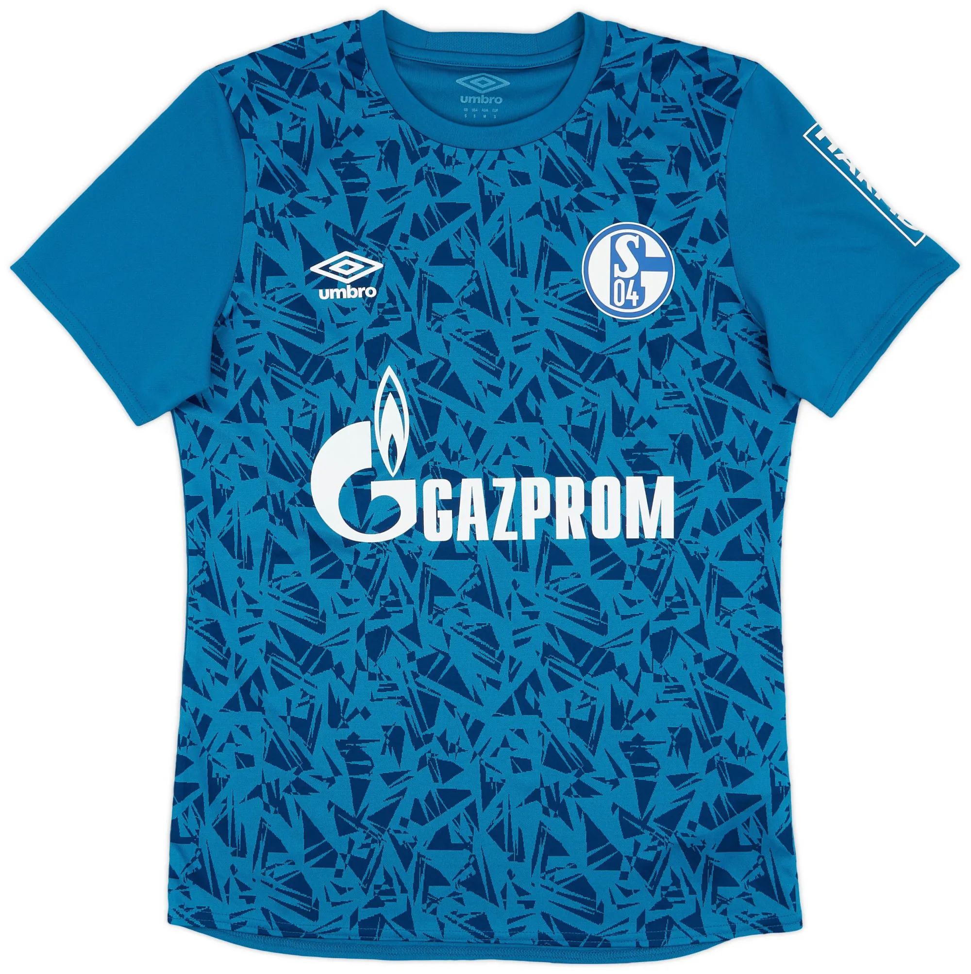 Umbro Schalke 04 Mens SS Pre-Match Home Shirt 2020/21