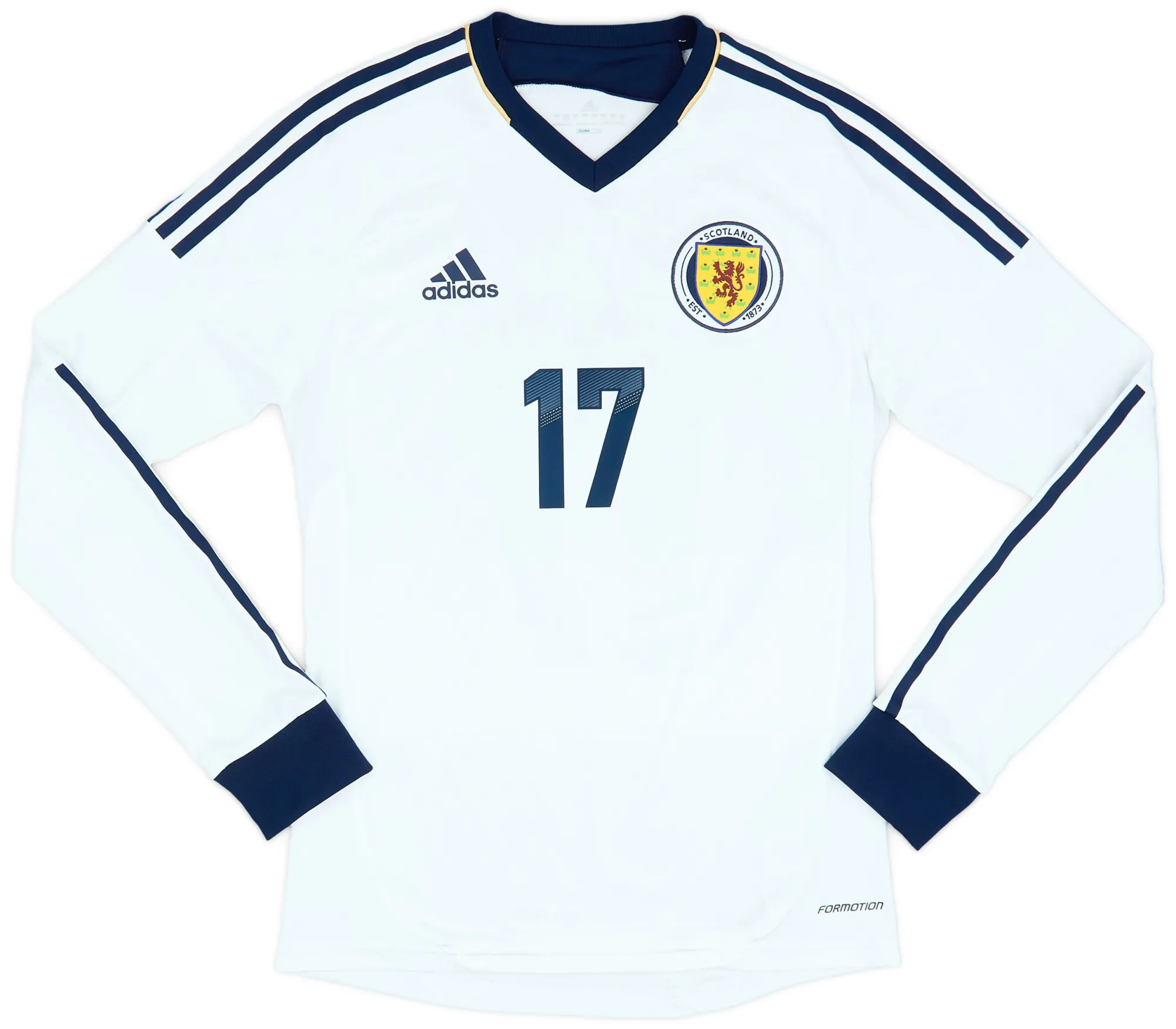 adidas Scotland Mens LS Player Issue Away Shirt 2012
