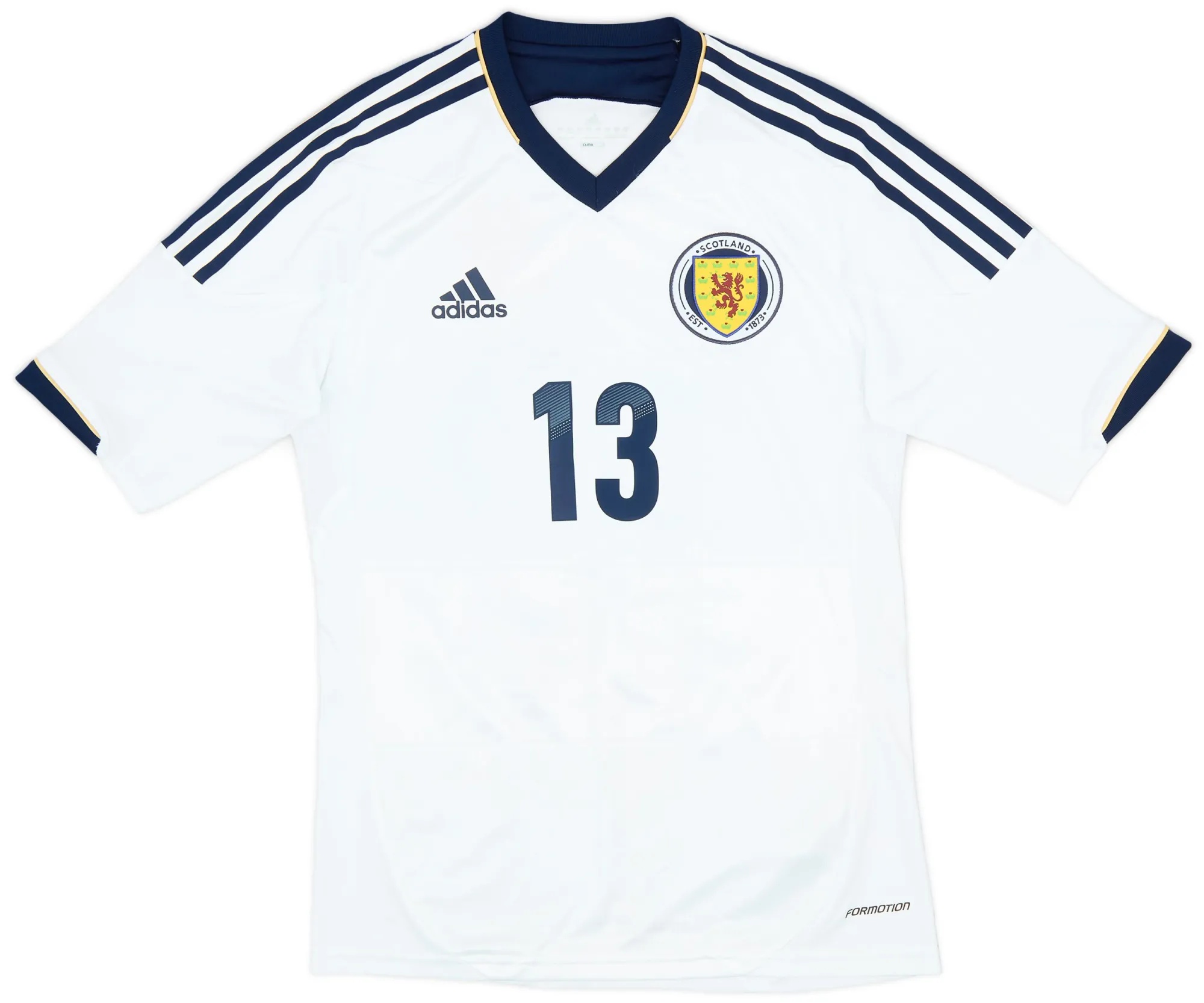 adidas Scotland Mens SS Player Issue Away Shirt 2012