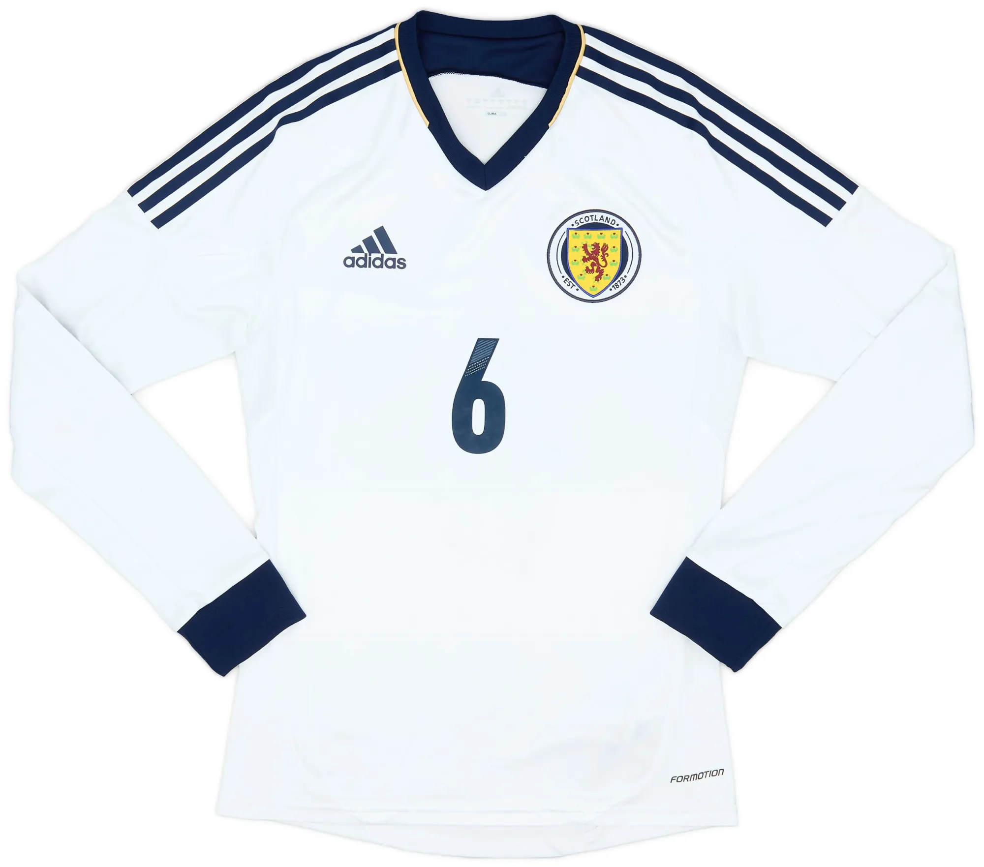 adidas Scotland Mens LS Player Issue Away Shirt 2012