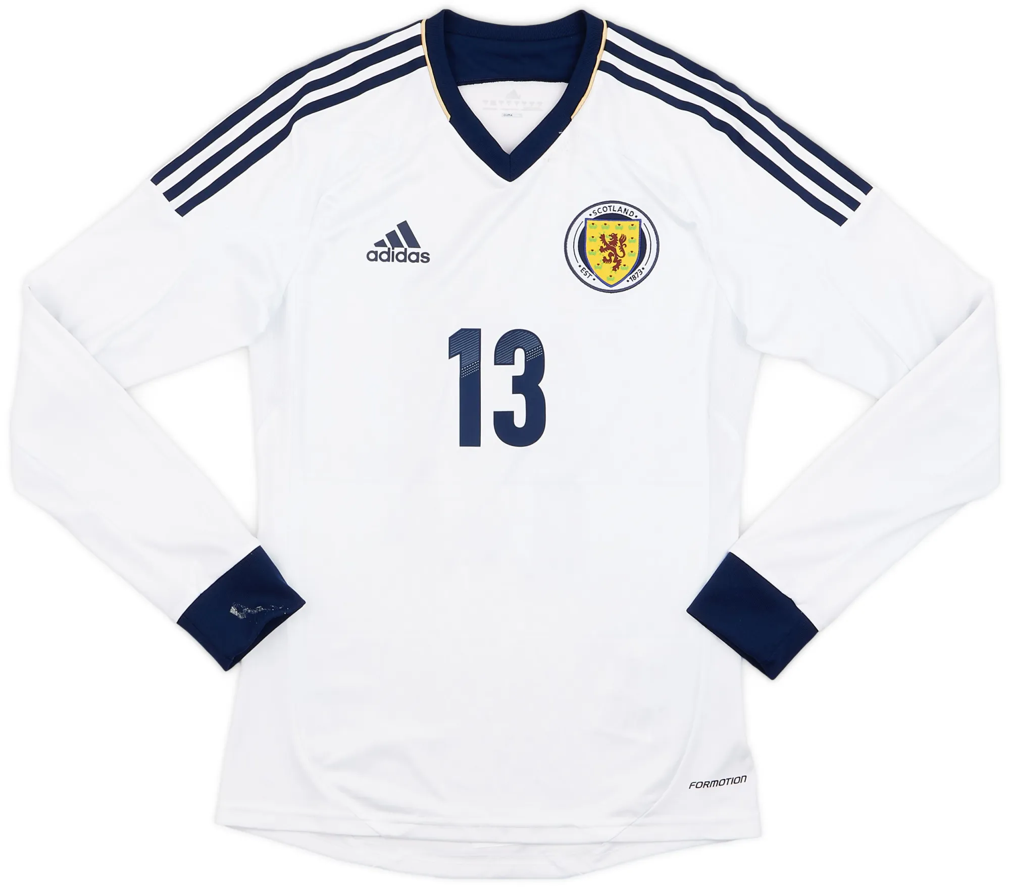 adidas Scotland Mens LS Player Issue Away Shirt 2012