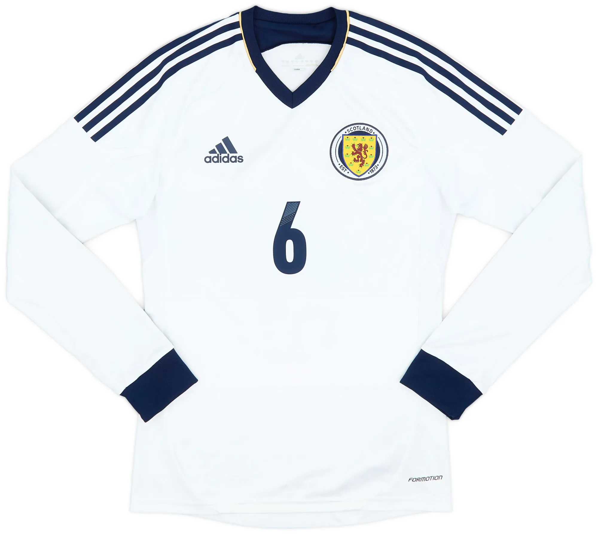 adidas Scotland Mens LS Player Issue Away Shirt 2012