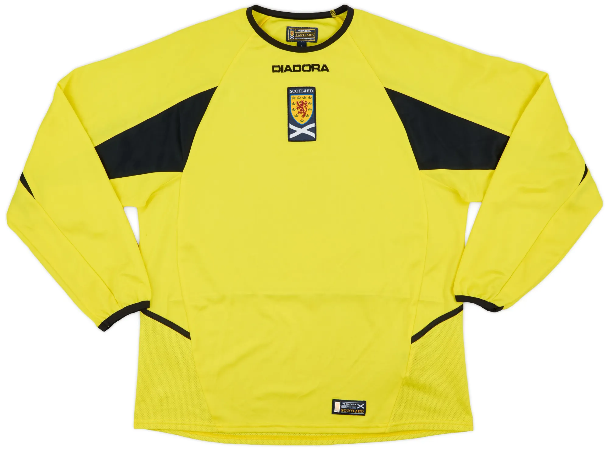 Diadora Scotland Mens LS Goalkeeper Away Shirt 2003